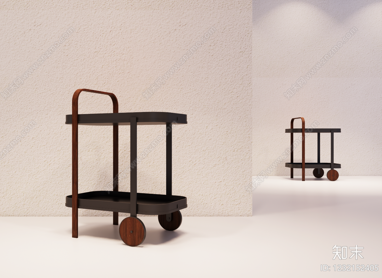 现代简约边几3D模型下载【ID:1232152405】