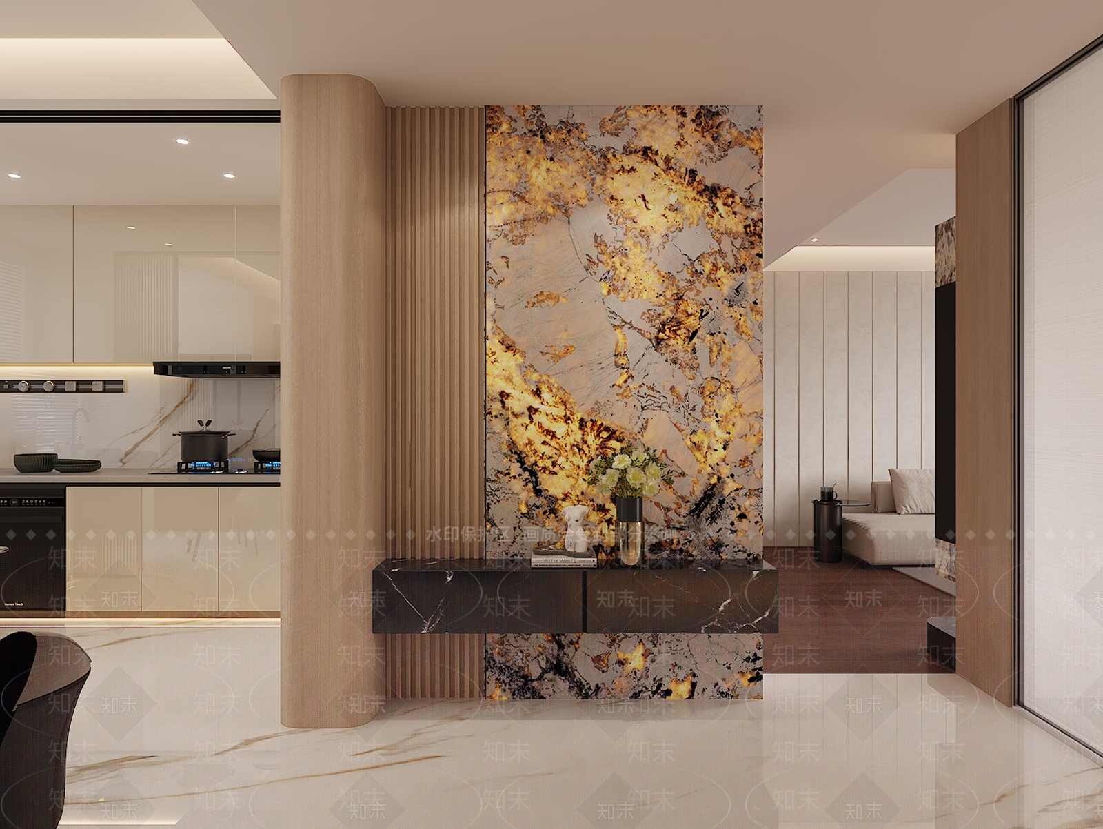 轻奢客餐厅3D模型下载【ID:1232155132】