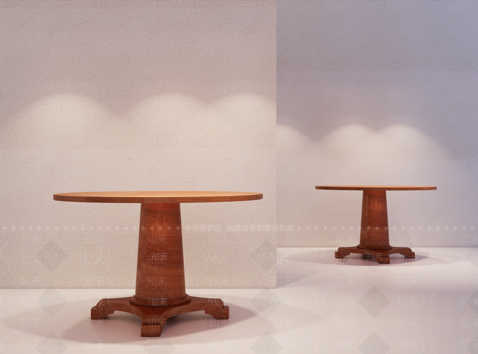原木风餐桌3D模型下载【ID:1232158782】