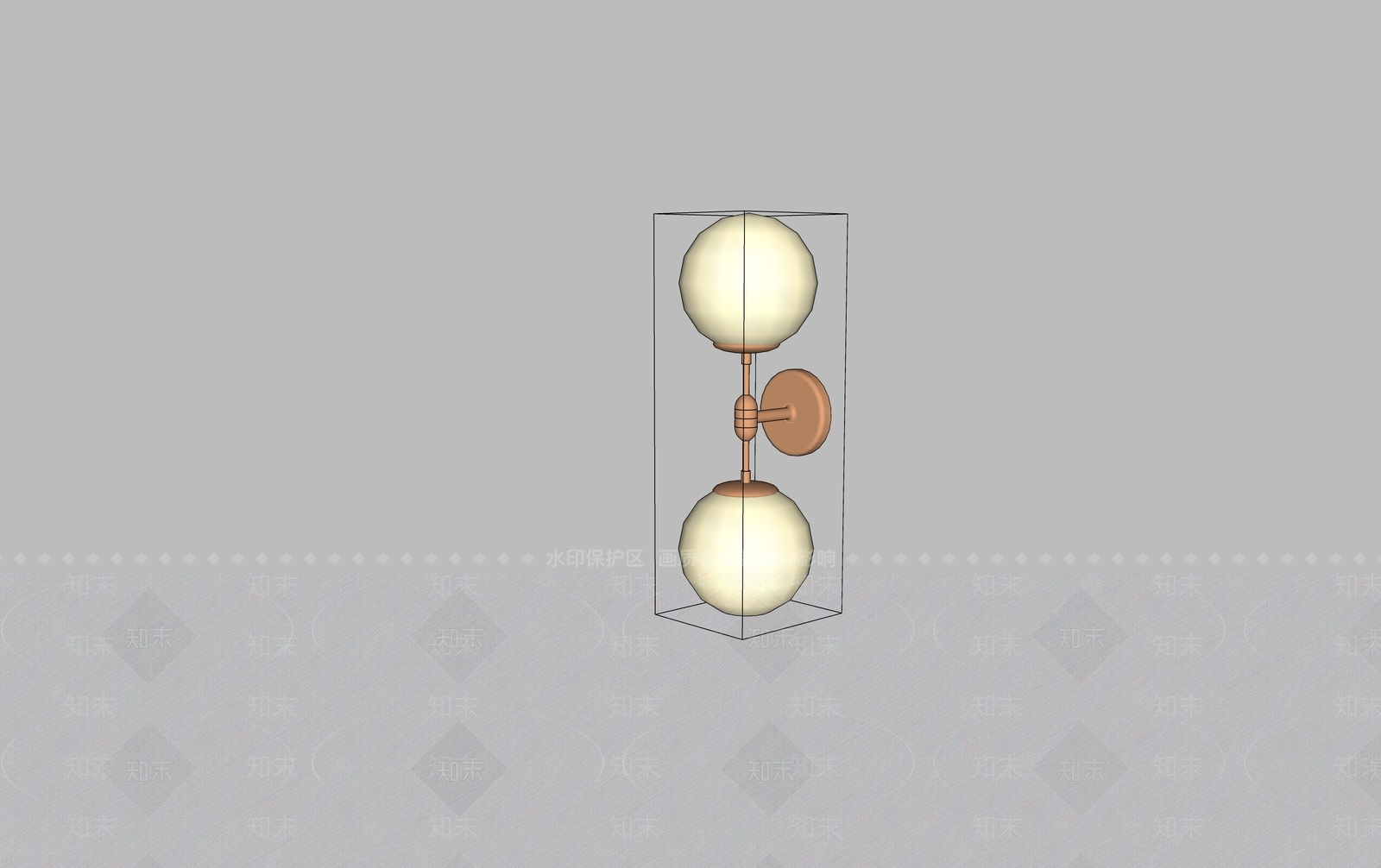 轻奢墙面壁灯SU模型下载【ID:1232158933】