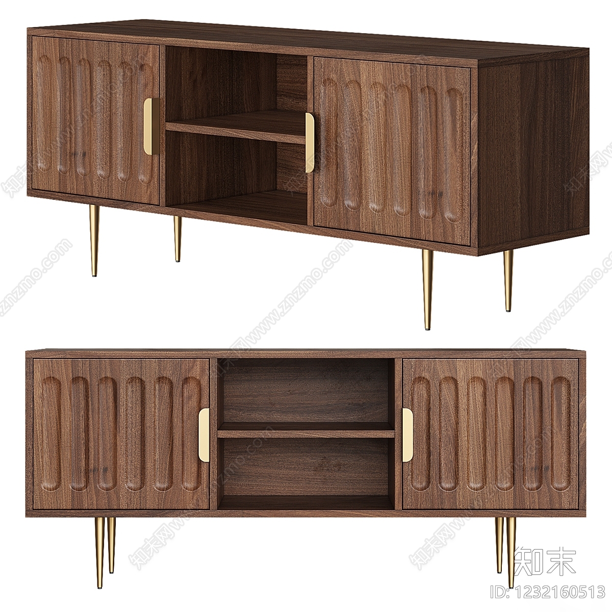 中古风电视柜3D模型下载【ID:1232160513】