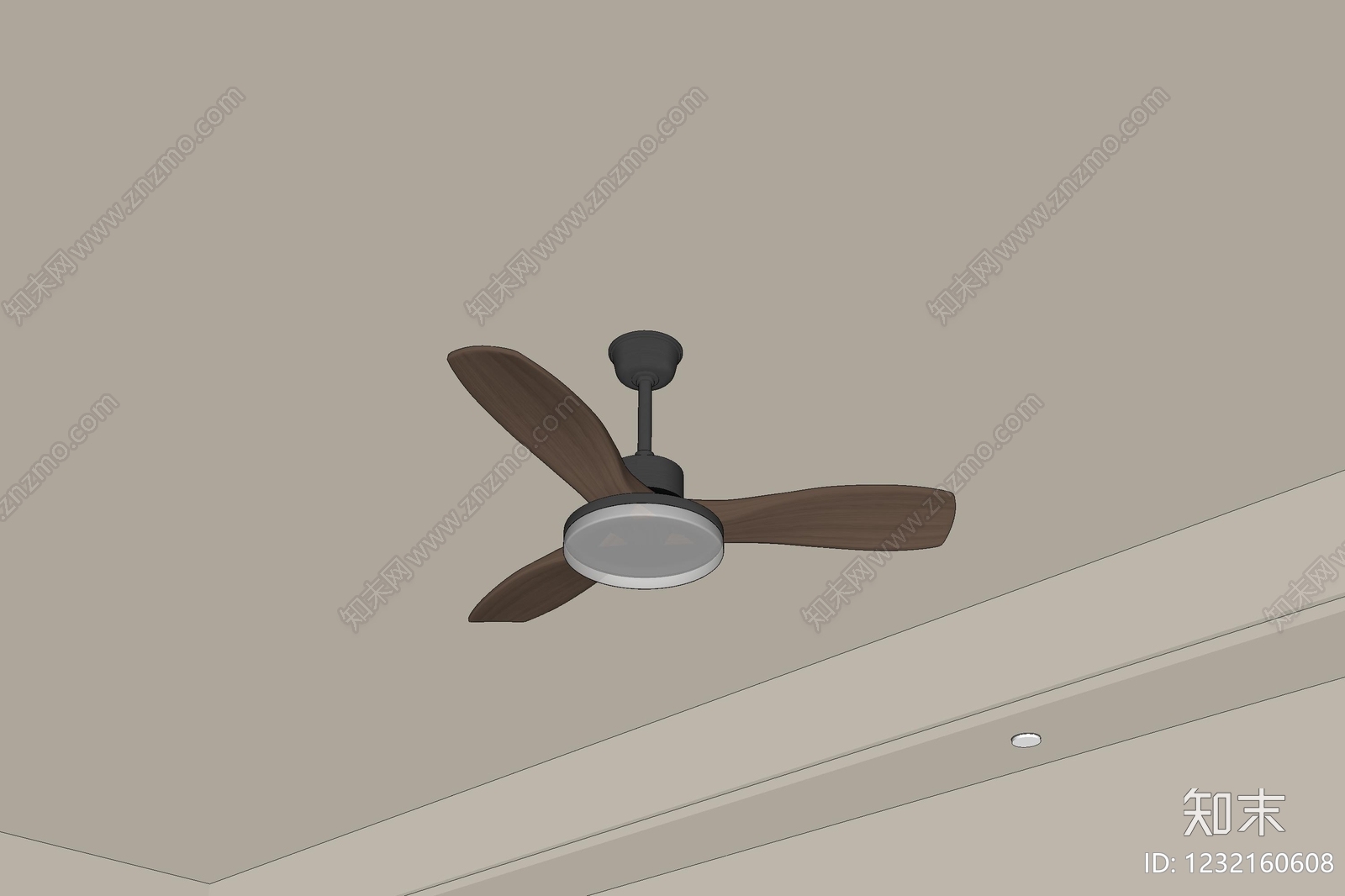 中古风吊灯SU模型下载【ID:1232160608】