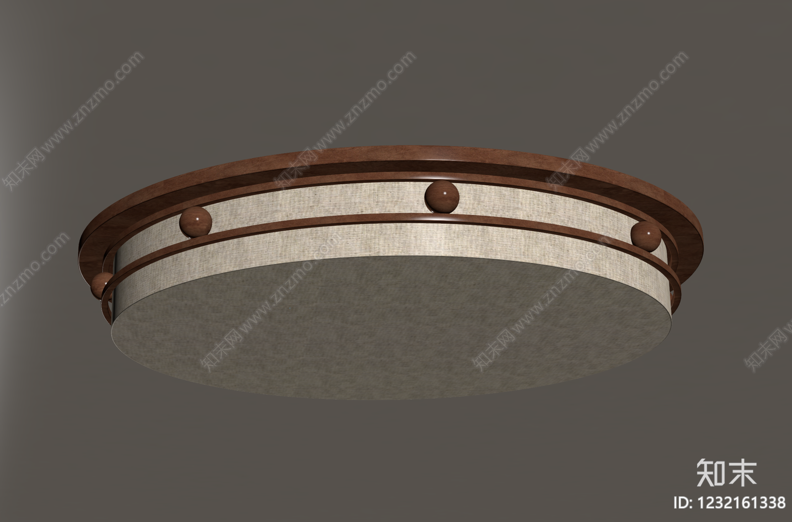 新中式儿童房吸顶灯3D模型下载【ID:1232161338】