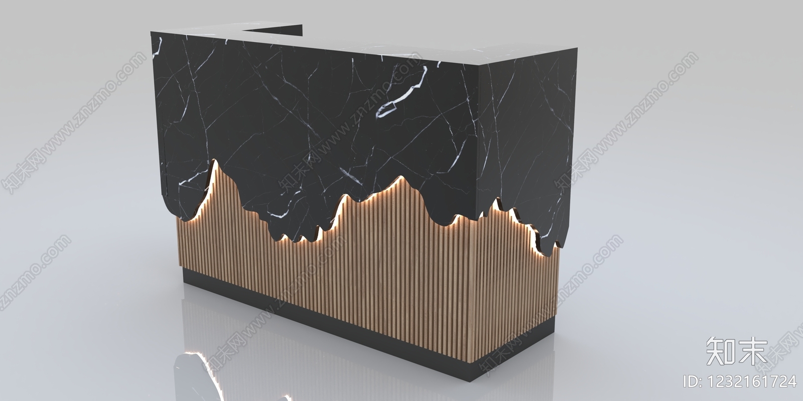 轻奢前台3D模型下载【ID:1232161724】