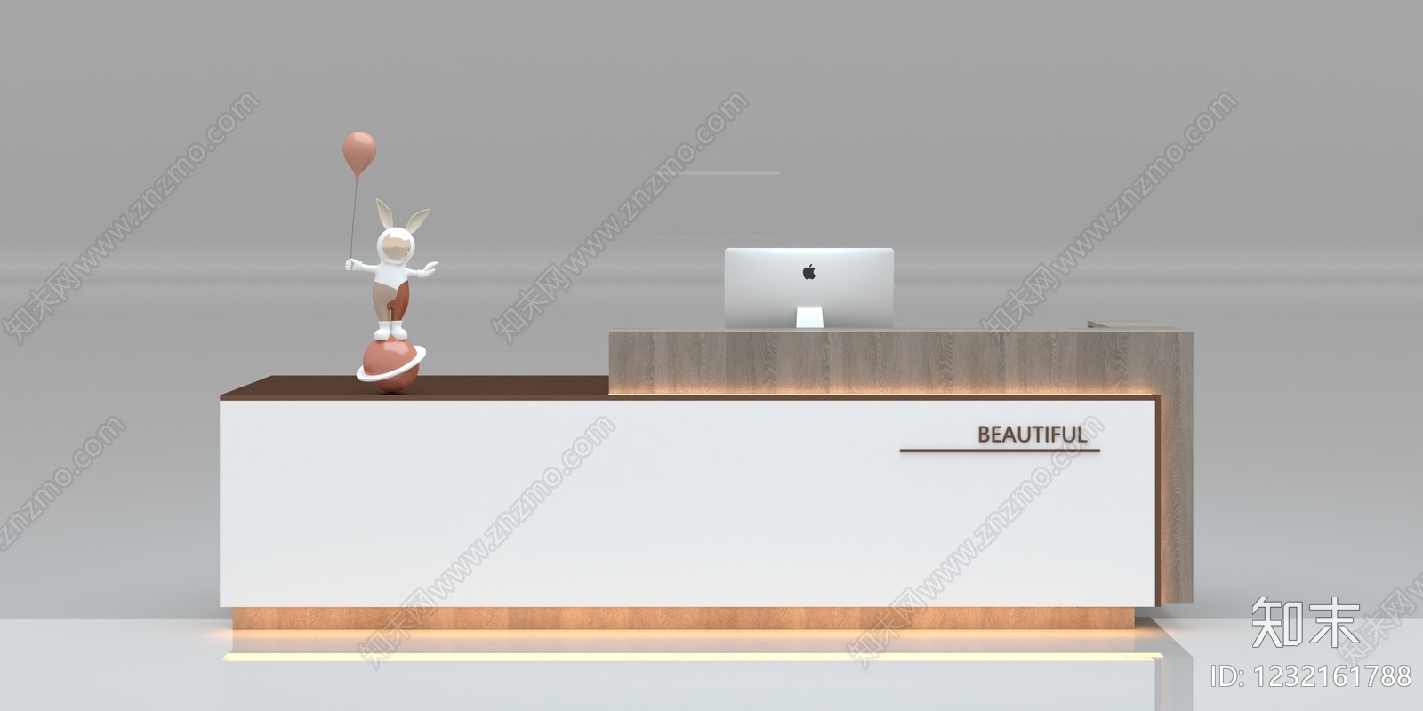 现代简约前台3D模型下载【ID:1232161788】