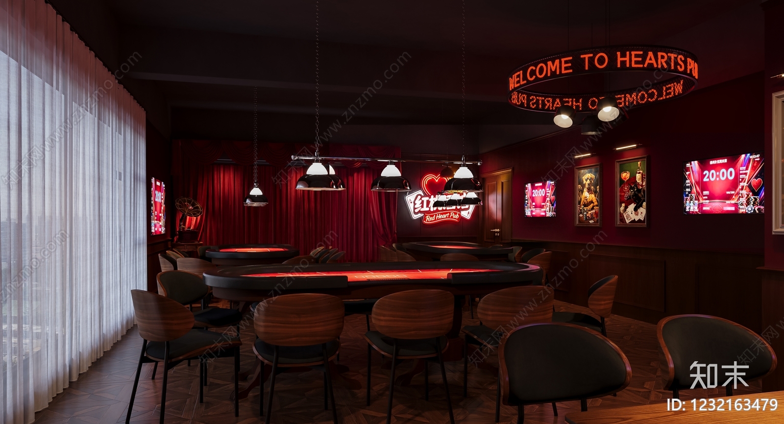 复古酒馆3D模型下载【ID:1232163479】