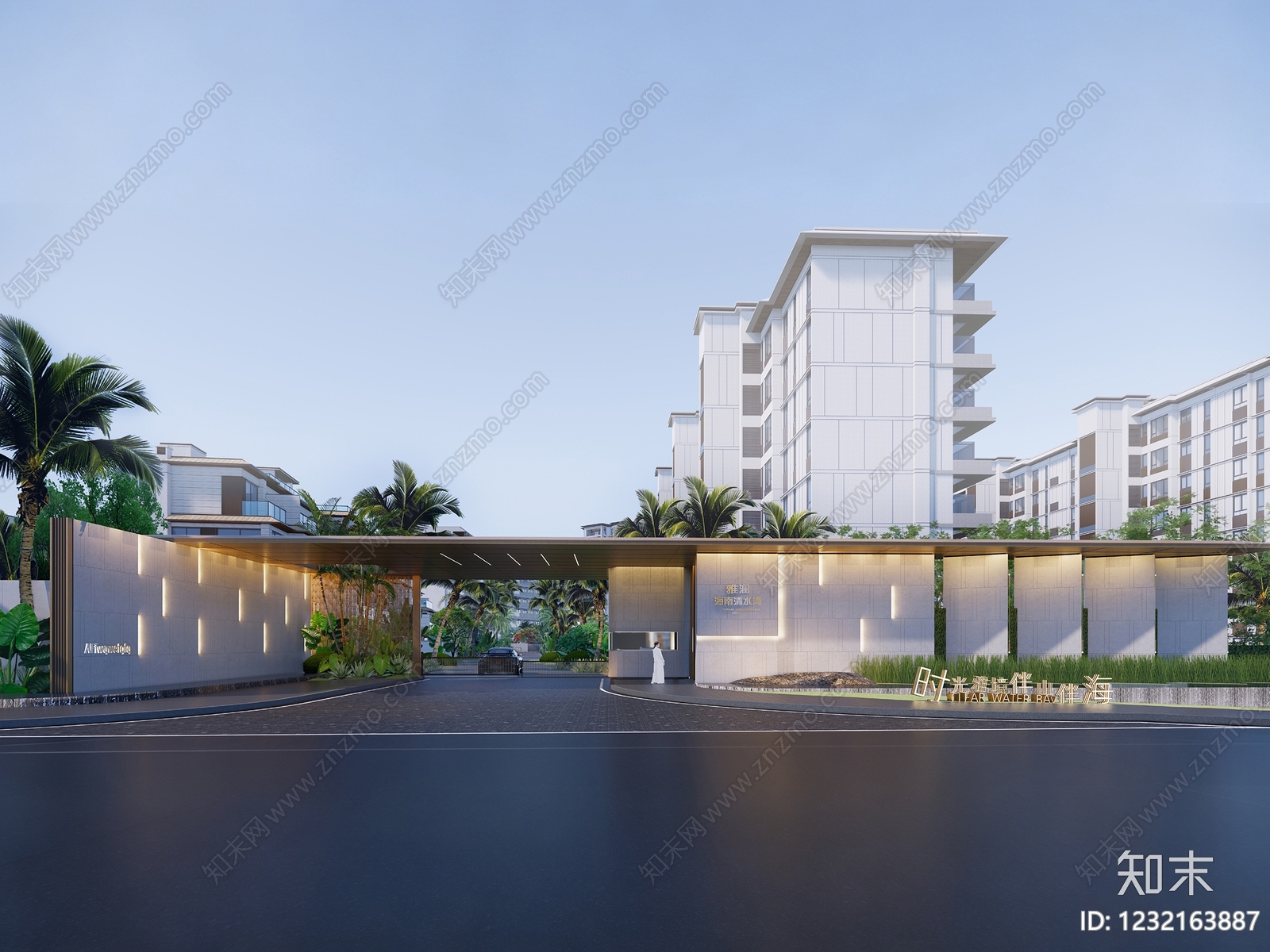 门楼cad施工图下载【ID:1232163887】