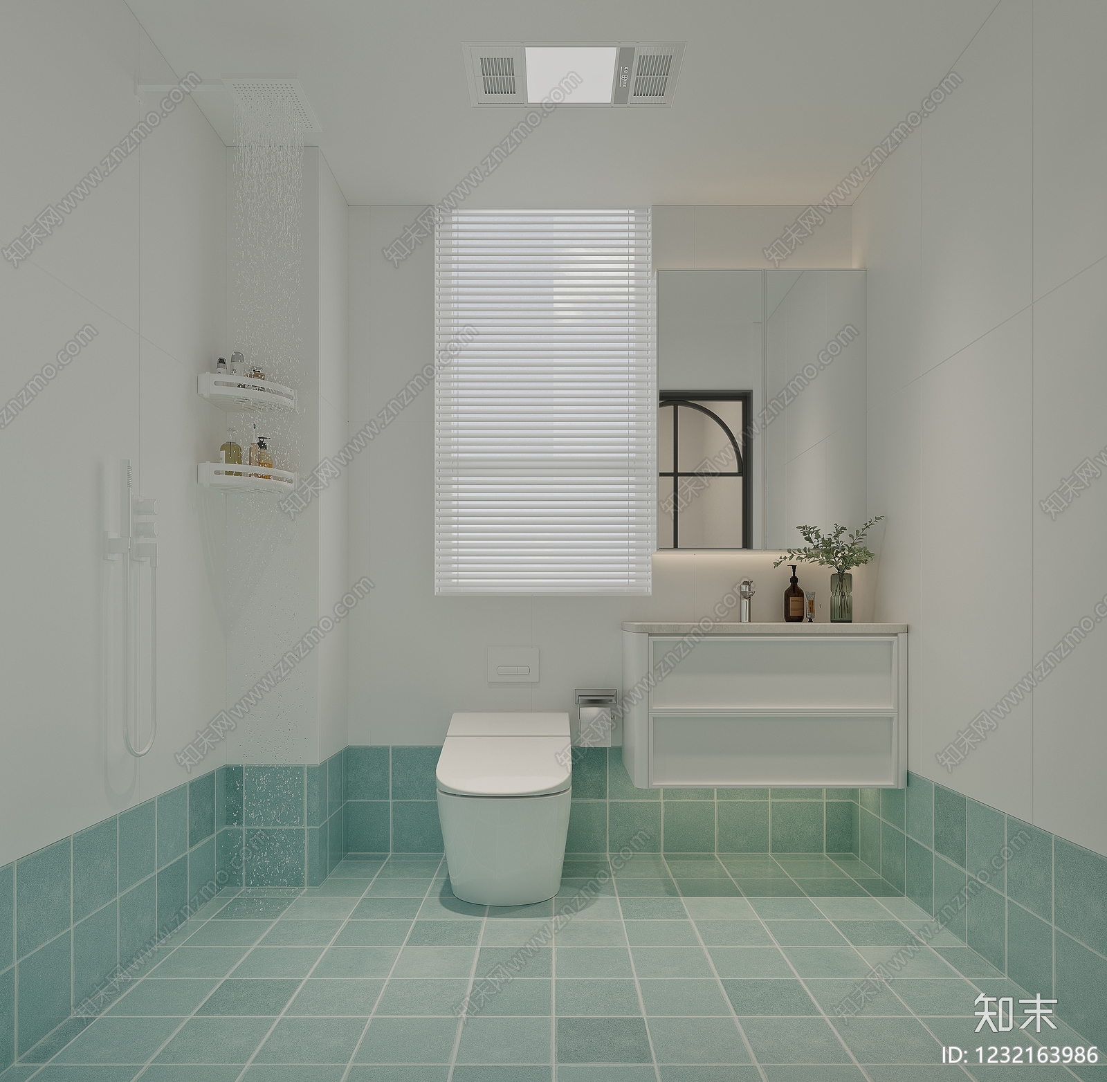 现代简约卫生间3D模型下载【ID:1232163986】