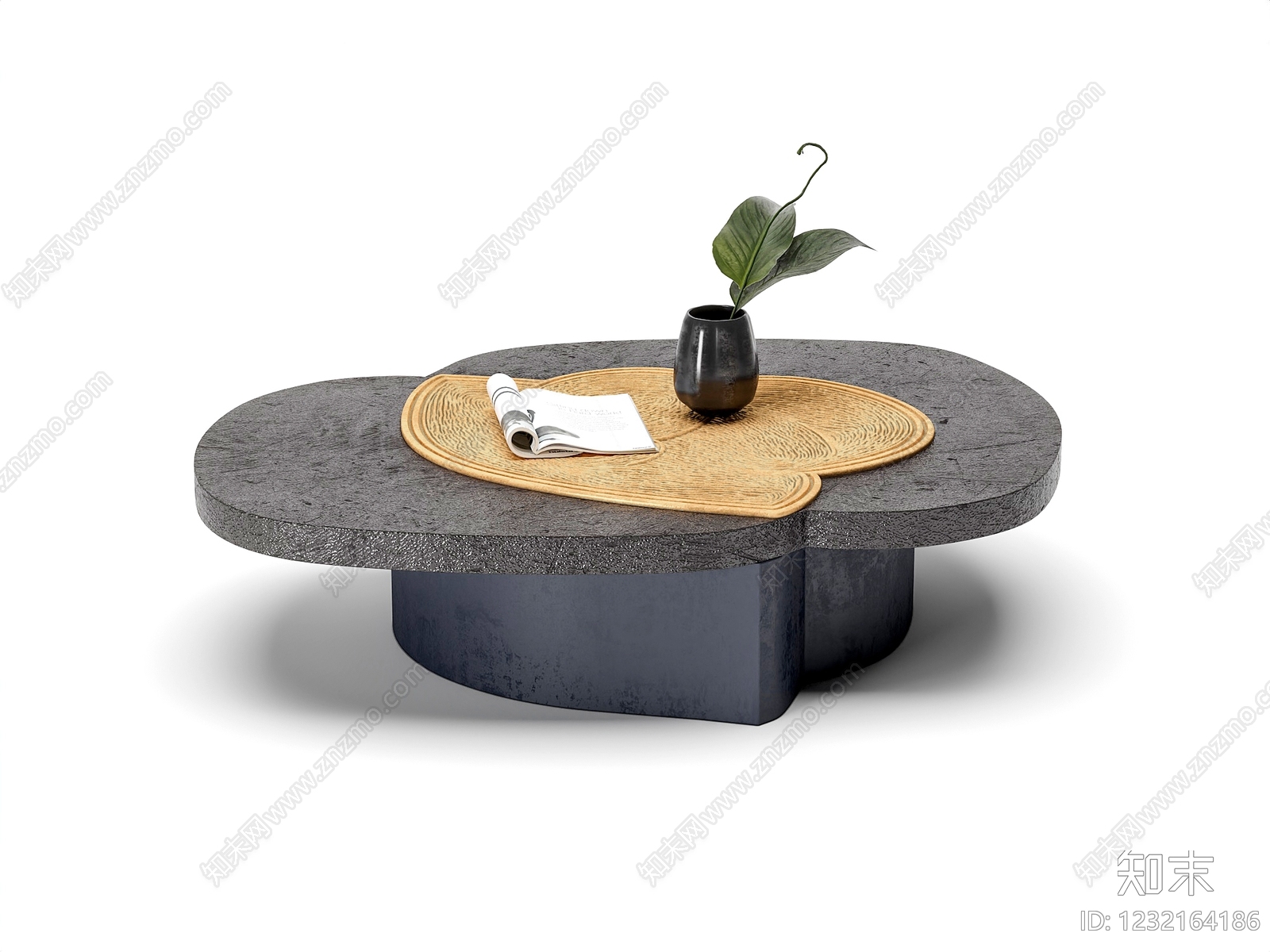 侘寂茶几3D模型下载【ID:1232164186】