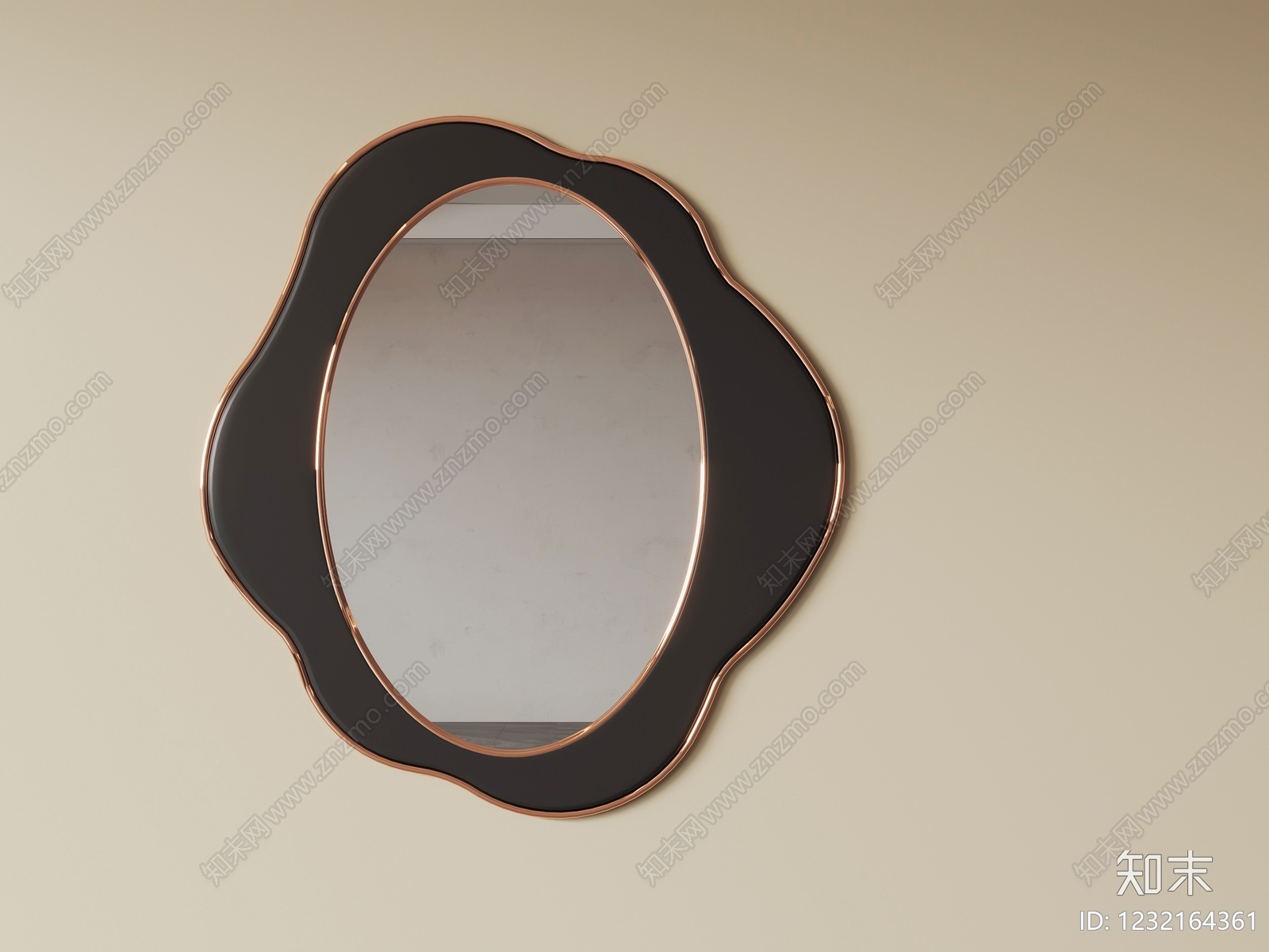 轻奢镜子3D模型下载【ID:1232164361】