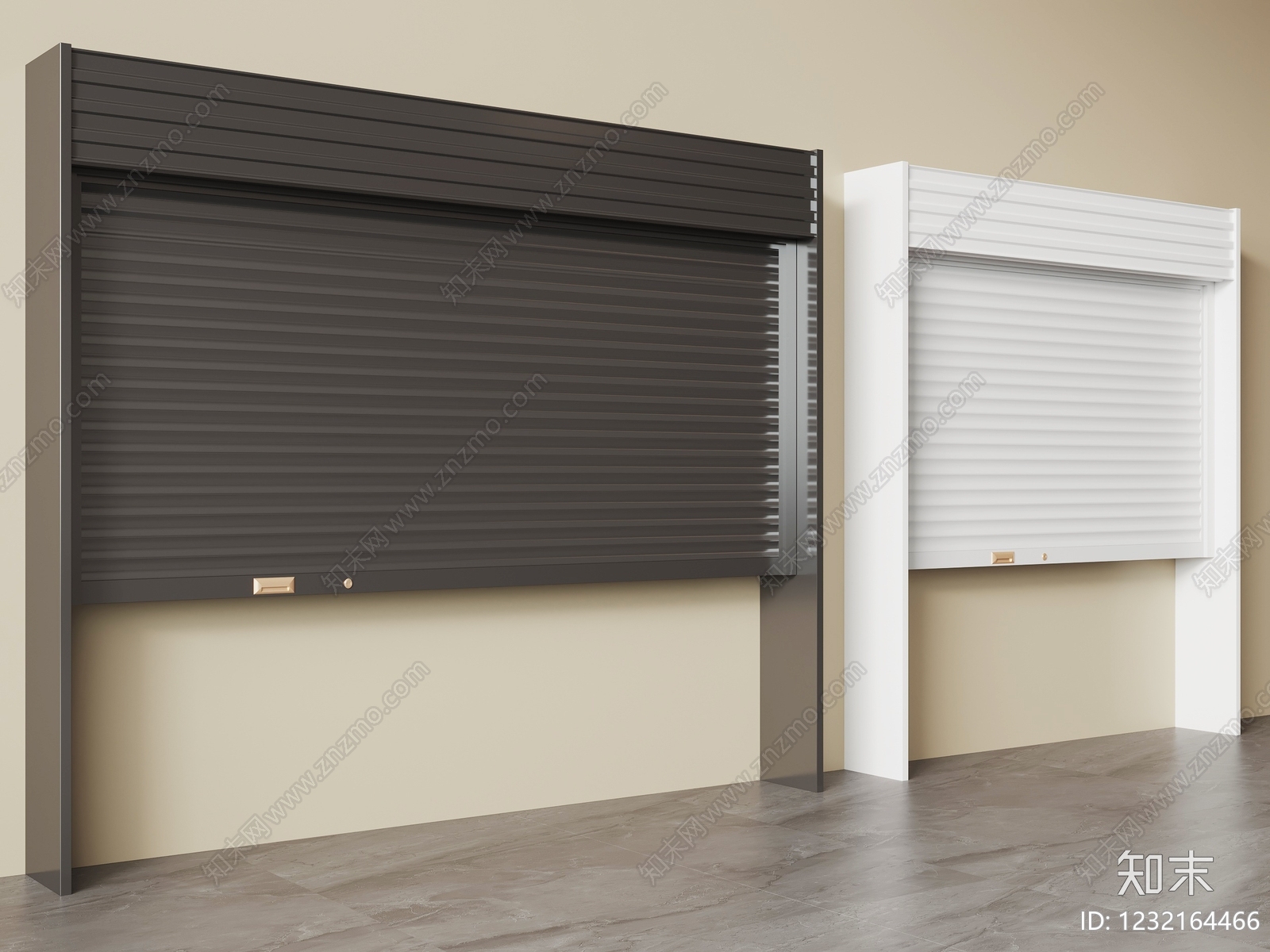 现代简约卷帘门3D模型下载【ID:1232164466】