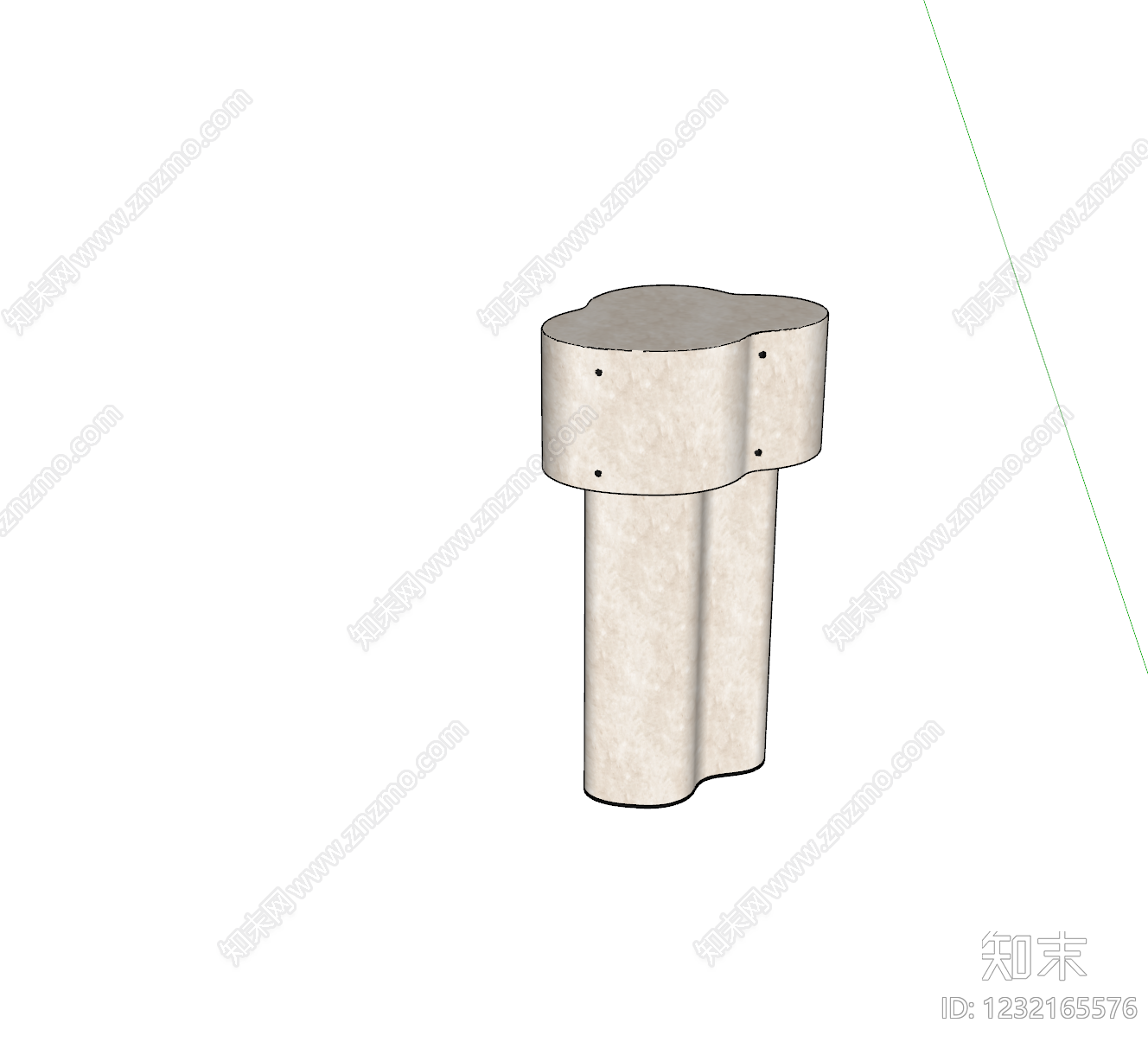 侘寂户外落地灯SU模型下载【ID:1232165576】
