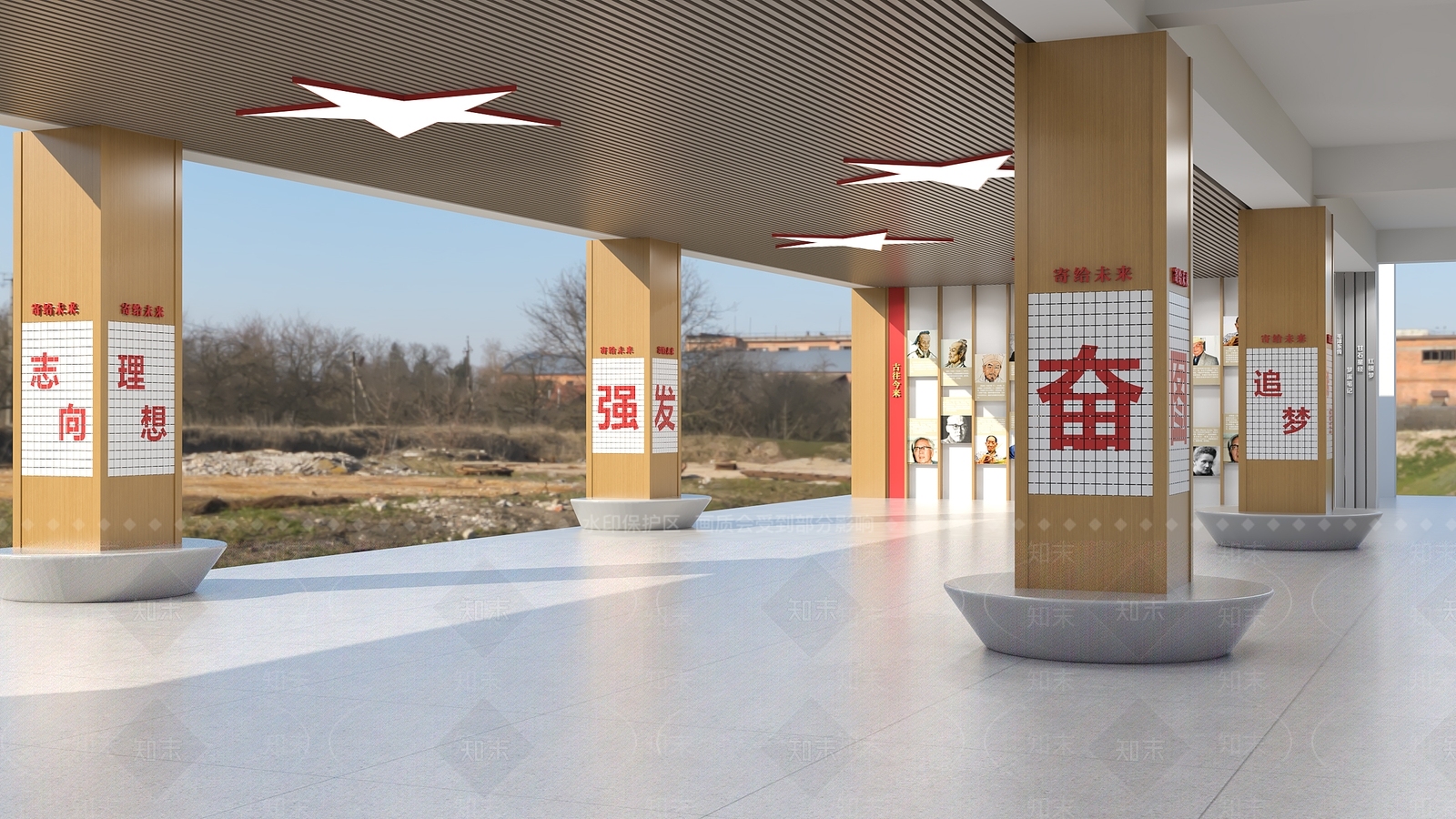 现代简约学校3D模型下载【ID:1232166045】