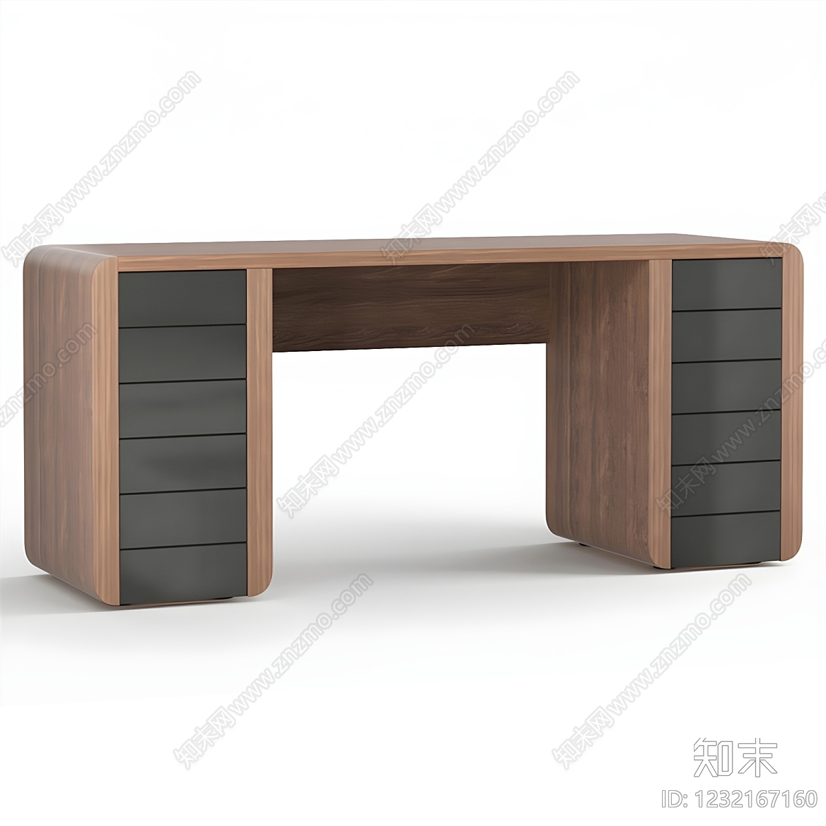 中古风办公桌3D模型下载【ID:1232167160】