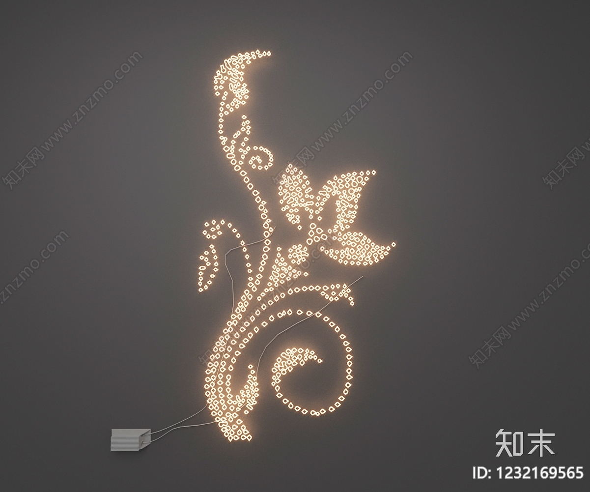 现代儿童壁灯3D模型下载【ID:1232169565】