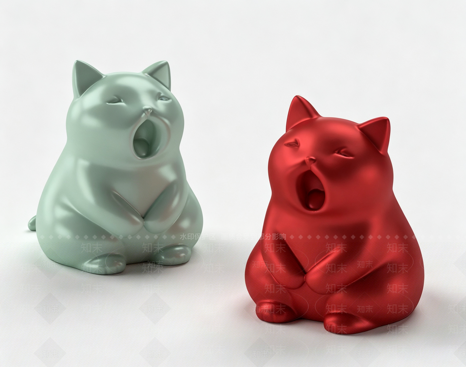 极简雕塑摆件3D模型下载【ID:1232170292】