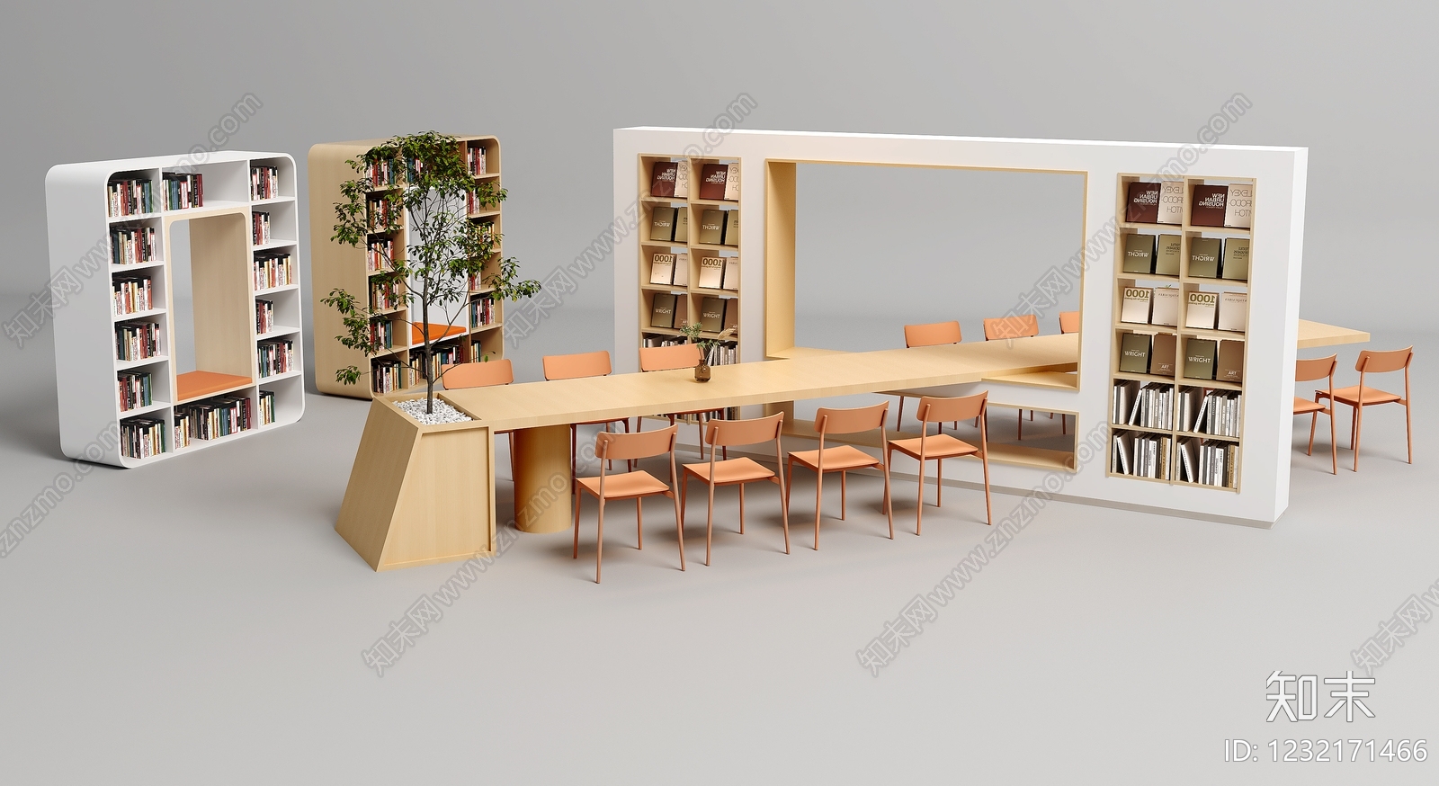 原木风其他桌椅3D模型下载【ID:1232171466】