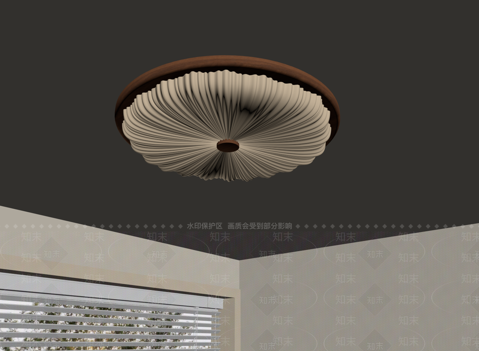 中古风吸顶灯SU模型下载【ID:1232172343】