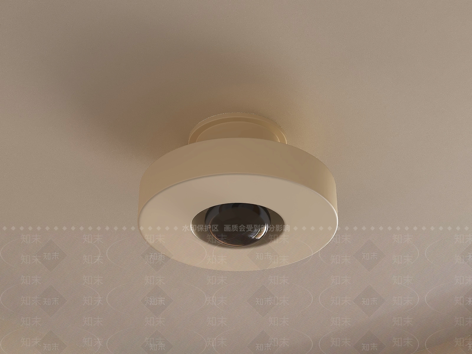 奶油风吸顶灯SU模型下载【ID:1232173125】