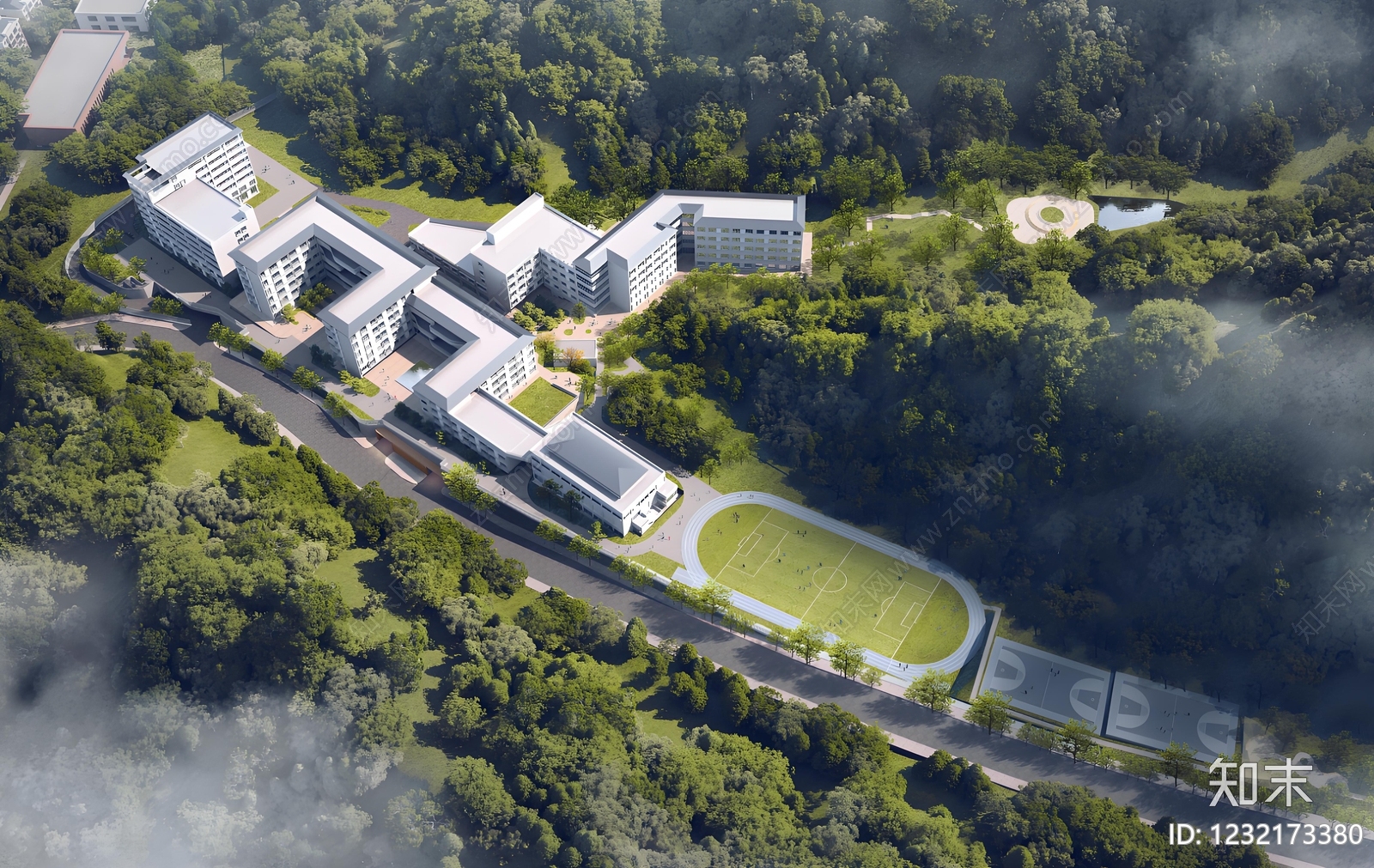 学校建筑cad施工图下载【ID:1232173380】