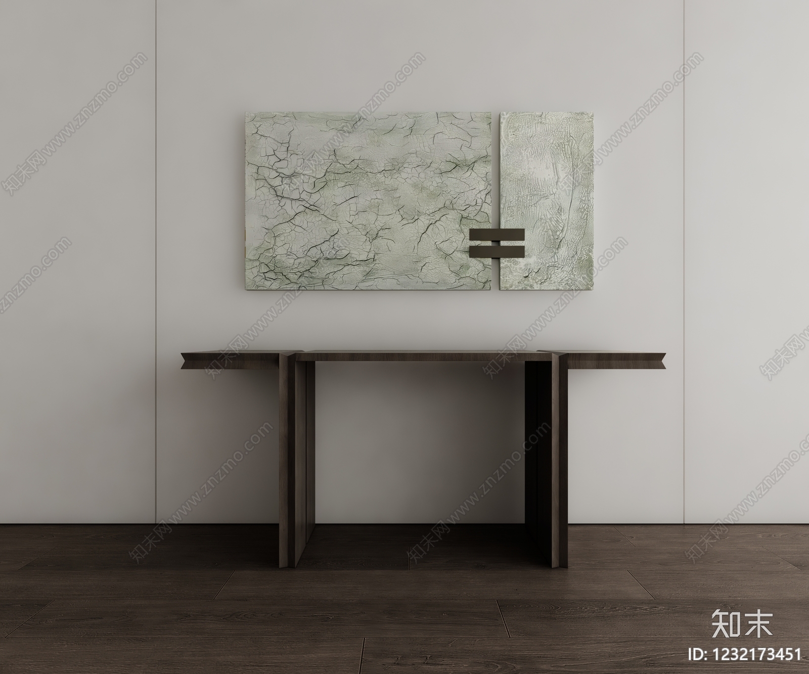 侘寂条案3D模型下载【ID:1232173451】