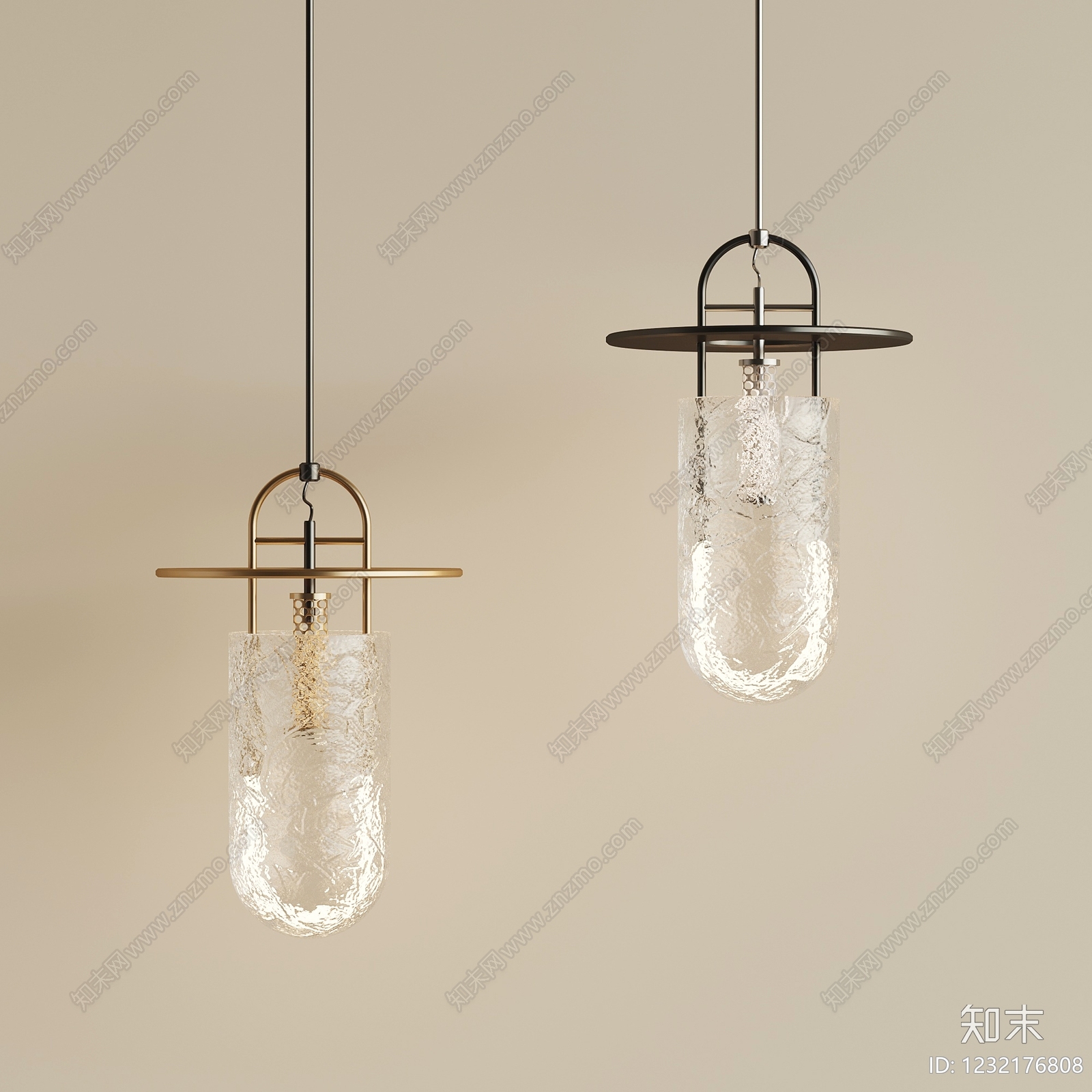 轻奢小吊灯3D模型下载【ID:1232176808】