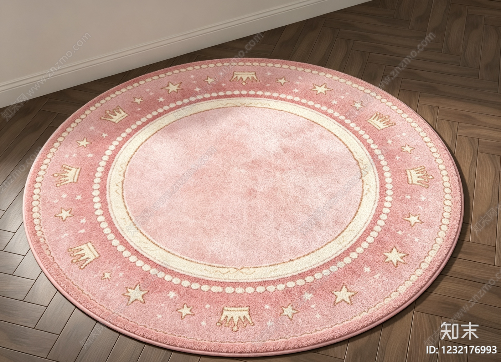 法式儿童地毯3D模型下载【ID:1232176993】