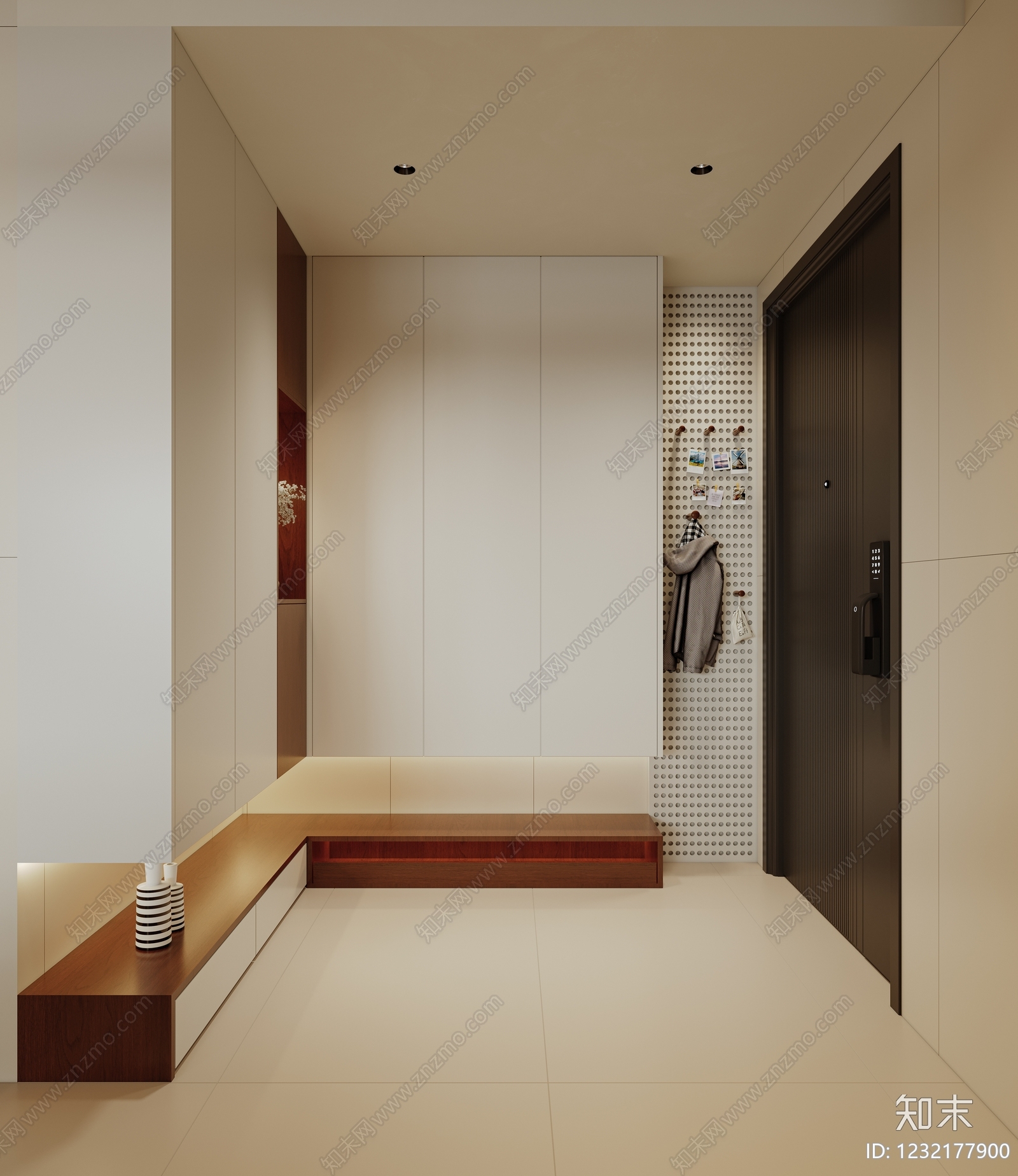 现代简约玄关3D模型下载【ID:1232177900】