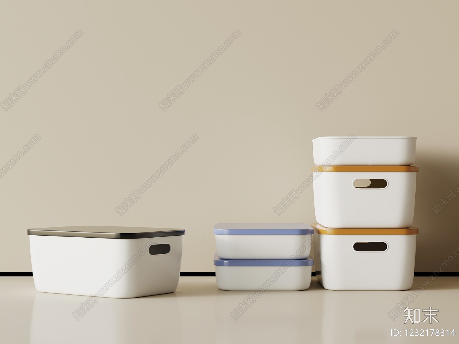 极简盒子3D模型下载【ID:1232178314】