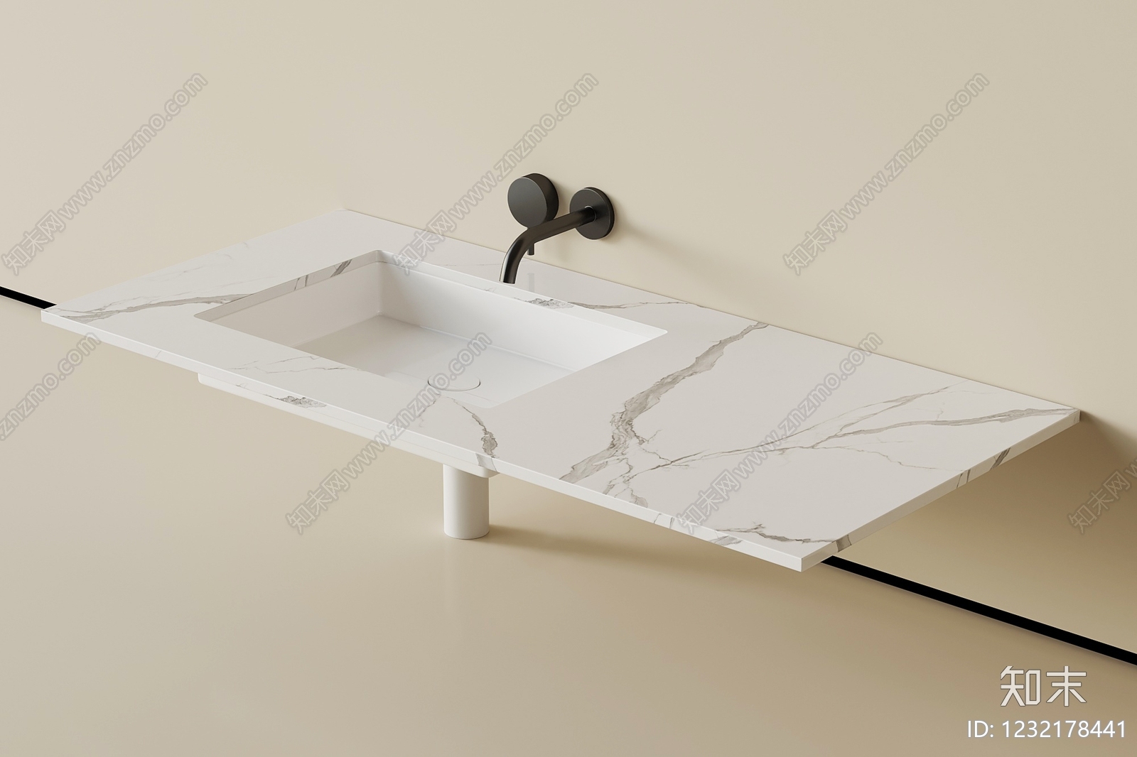意式极简洗手台3D模型下载【ID:1232178441】