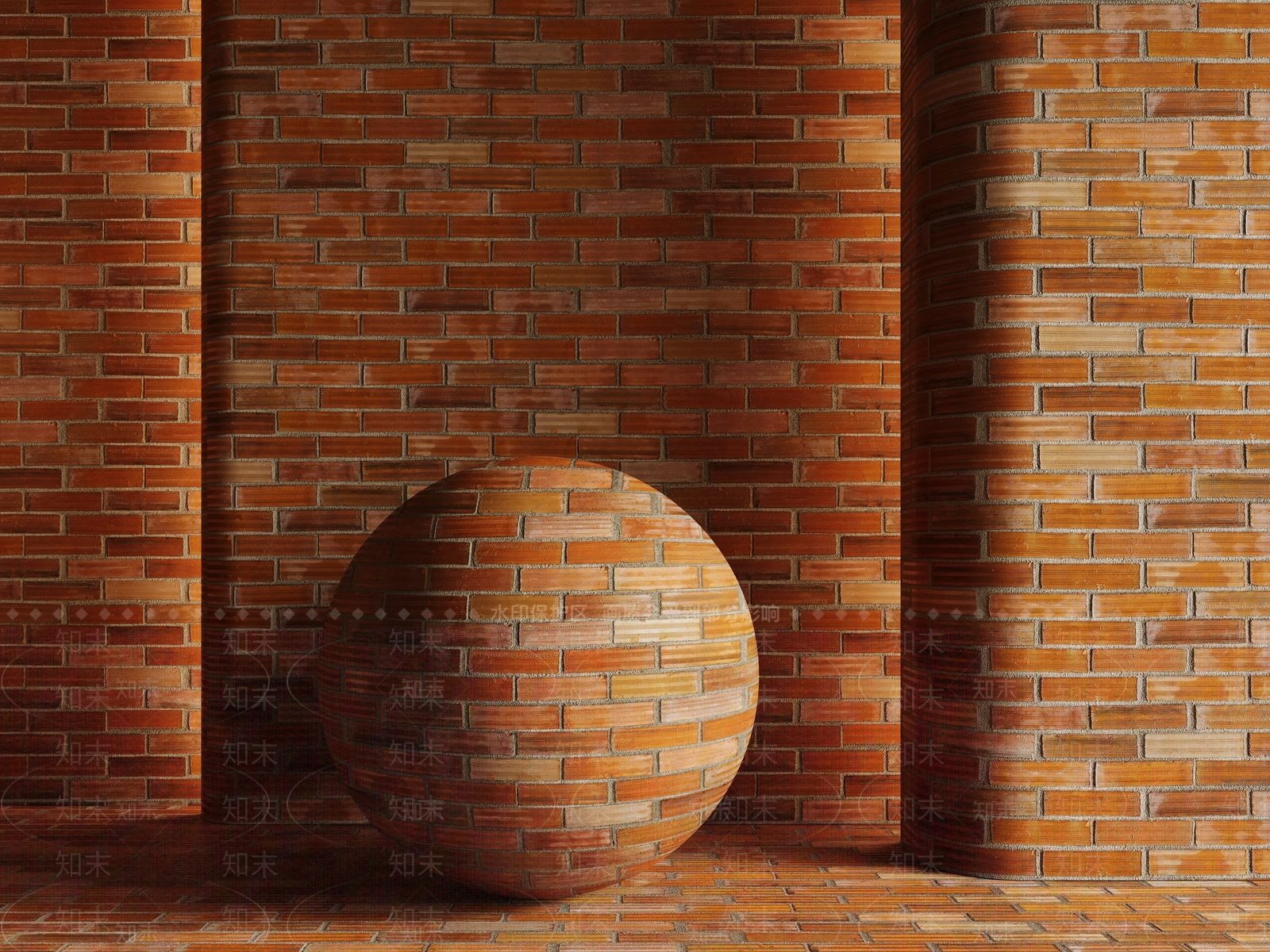 极简地砖3D模型下载【ID:1232182049】