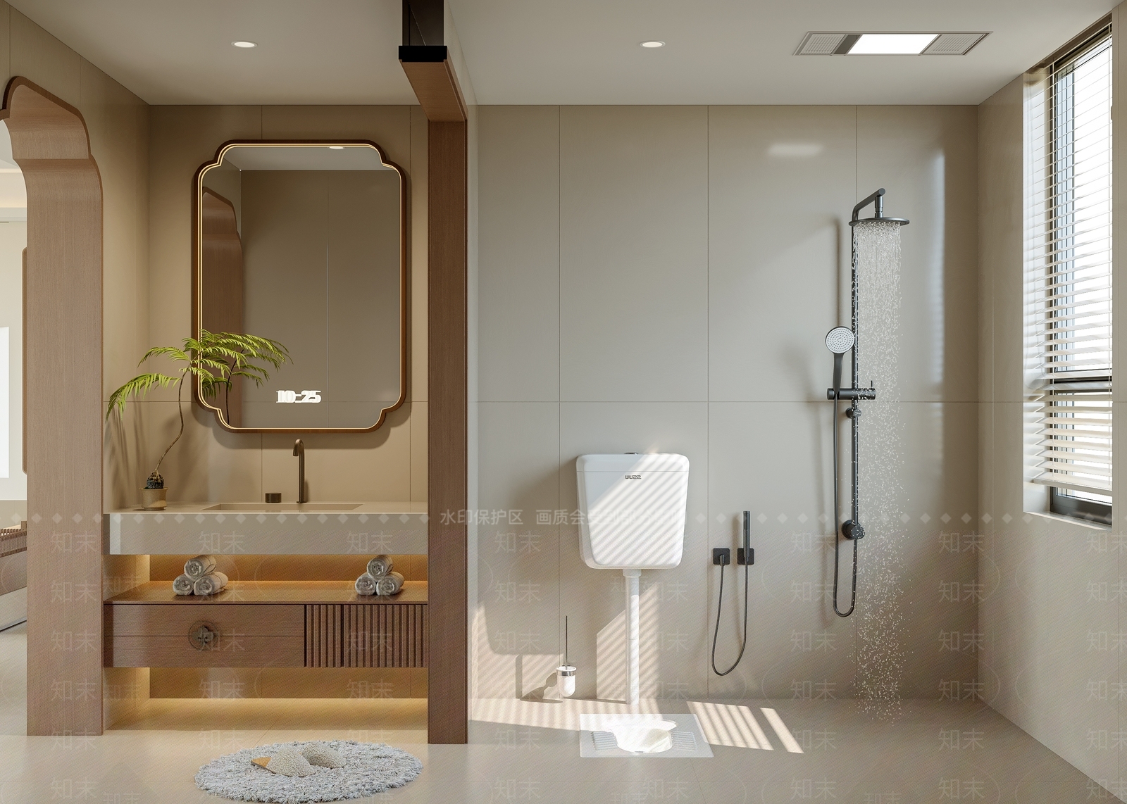 新中式卫生间3D模型下载【ID:1232184003】