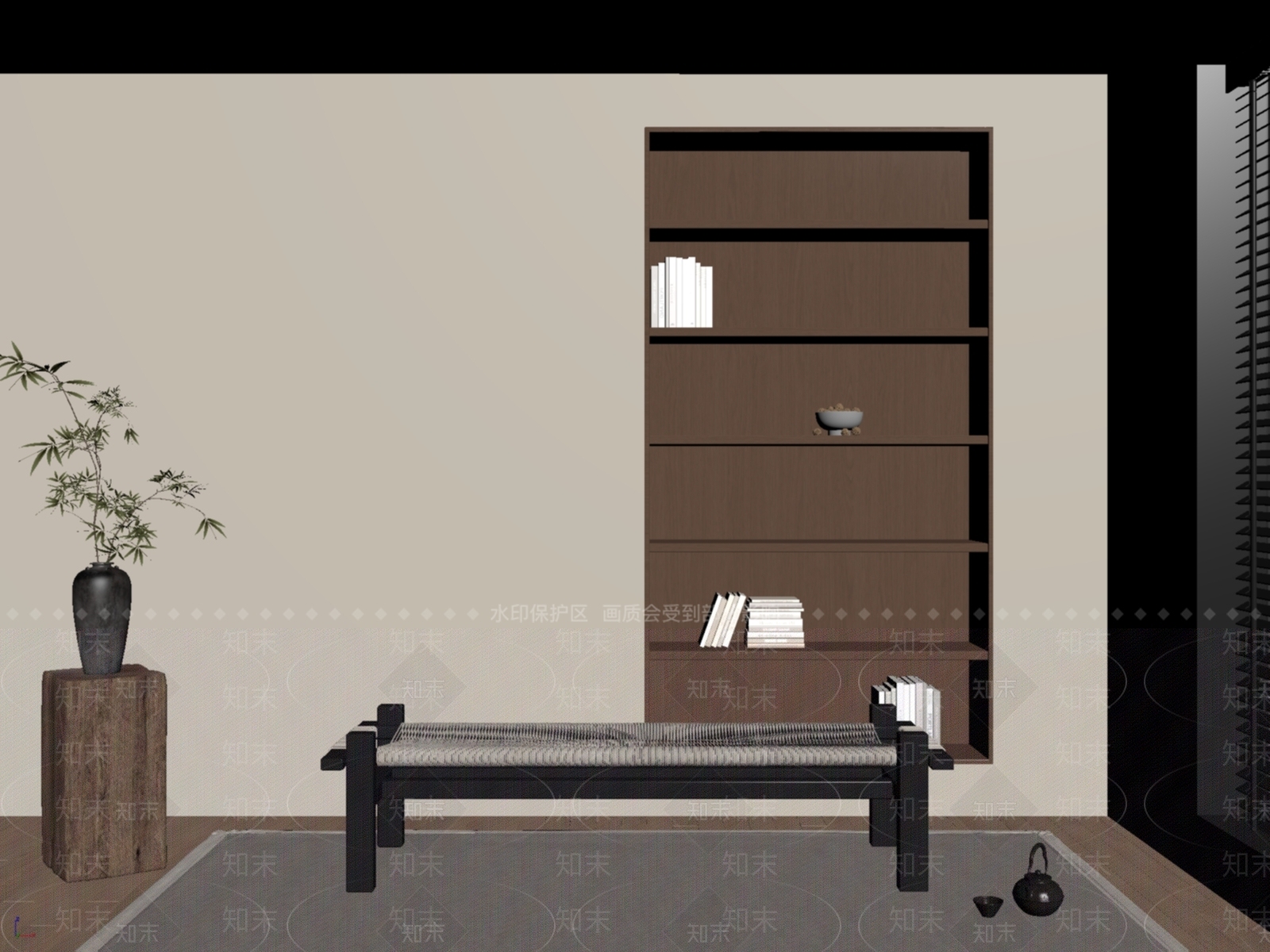 新中式其他凳子SU模型下载【ID:1232184655】
