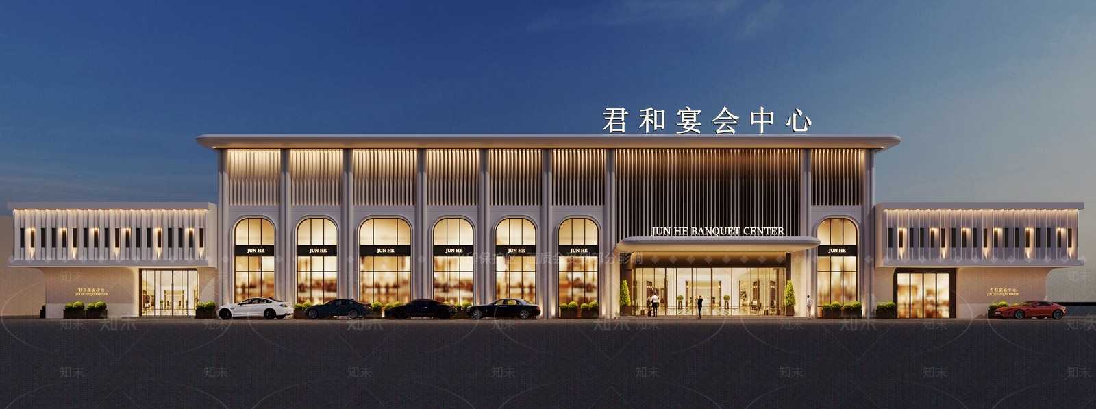 现代酒店外观3D模型下载【ID:1232187131】