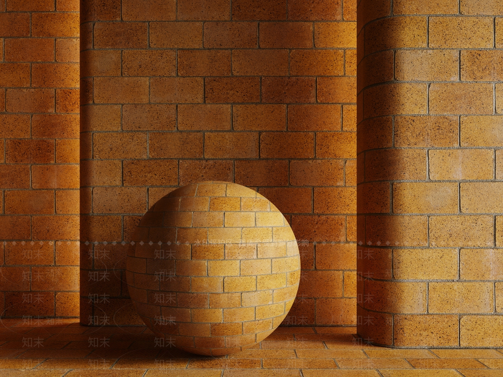 极简地砖3D模型下载【ID:1232187695】