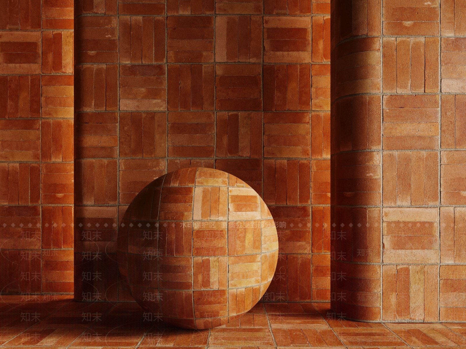 极简地砖3D模型下载【ID:1232187947】