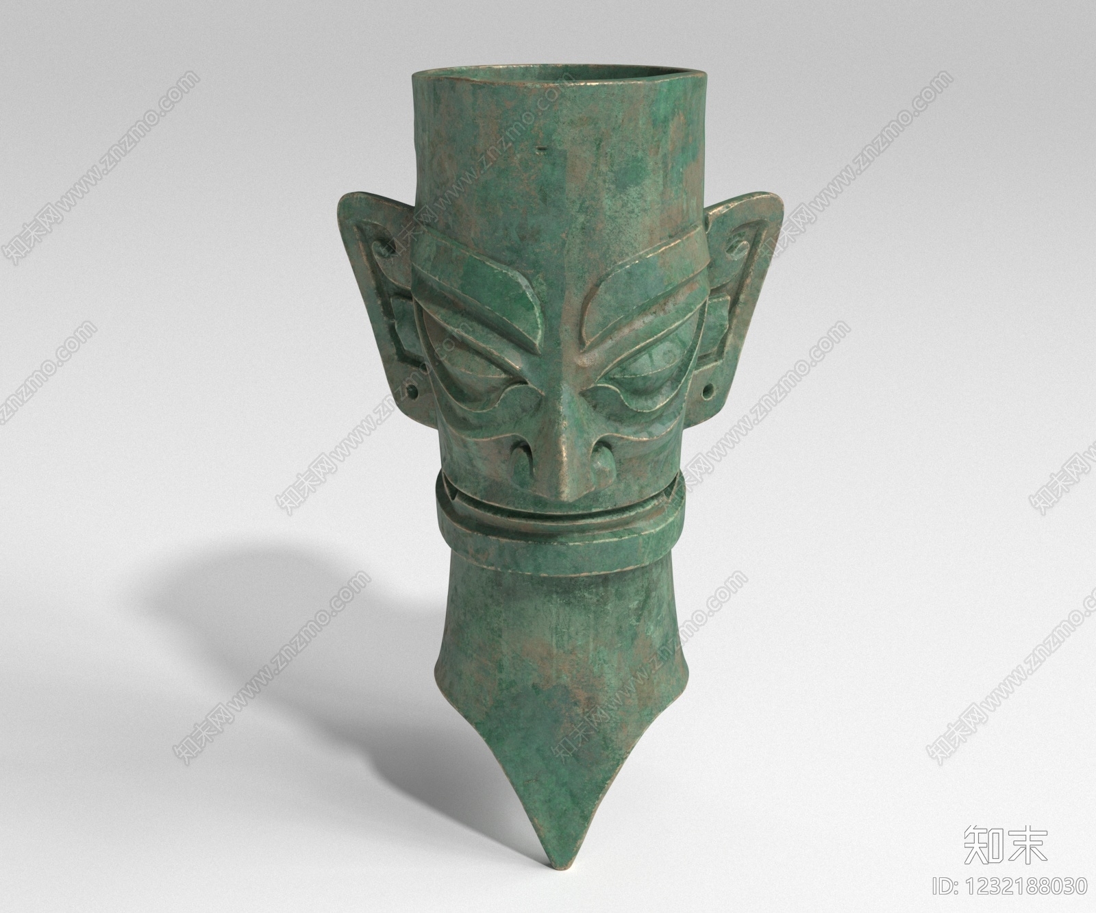 中式雕塑摆件3D模型下载【ID:1232188030】