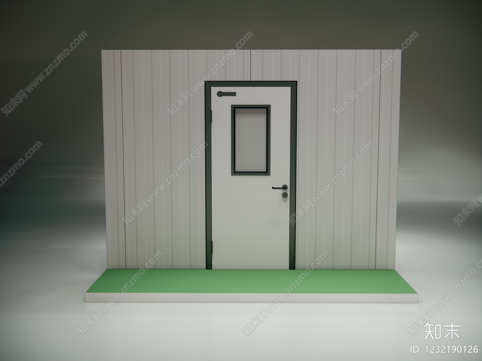 极简单开门SU模型下载【ID:1232190126】