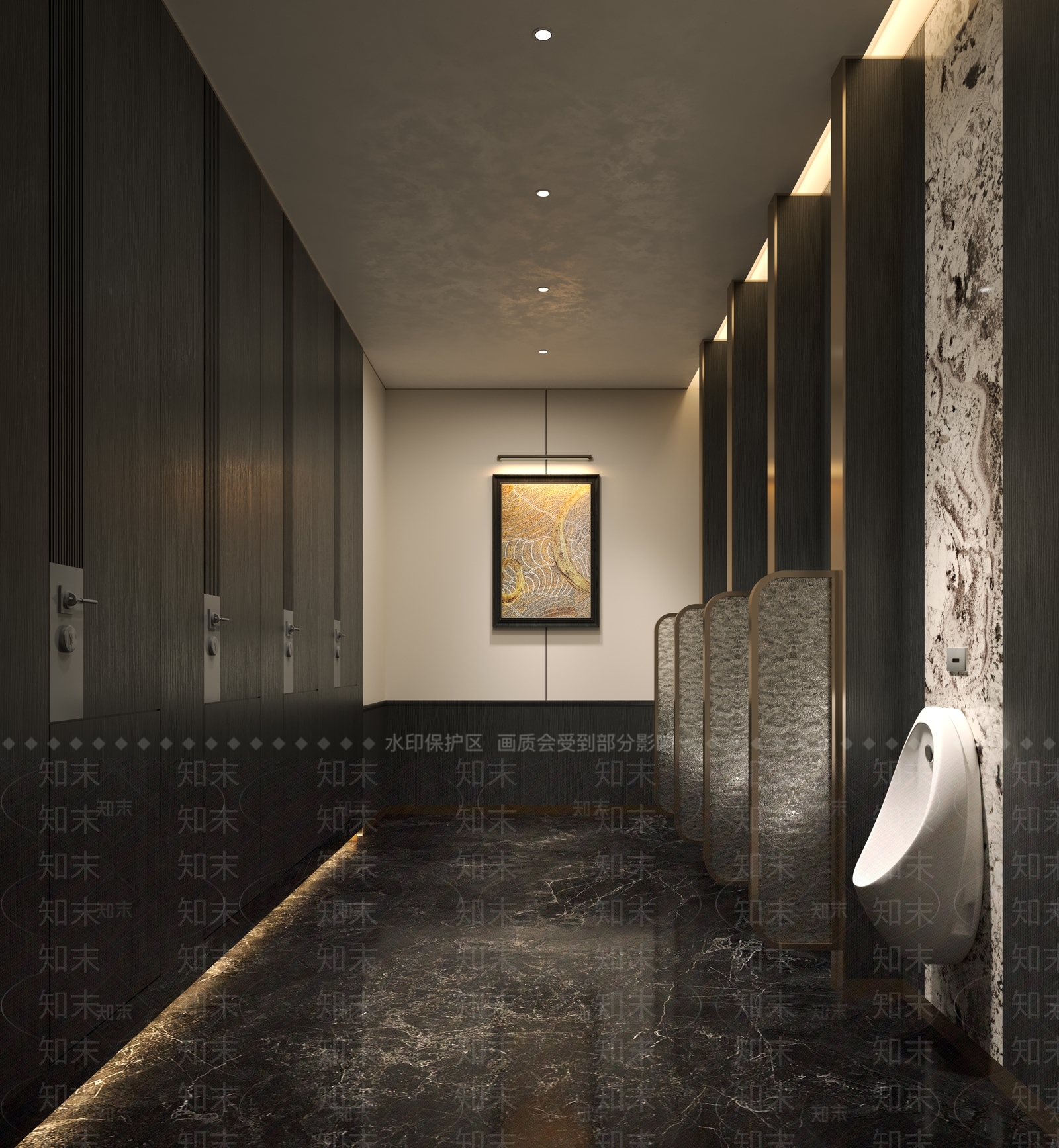 轻奢酒店卫生间3D模型下载【ID:1232194170】