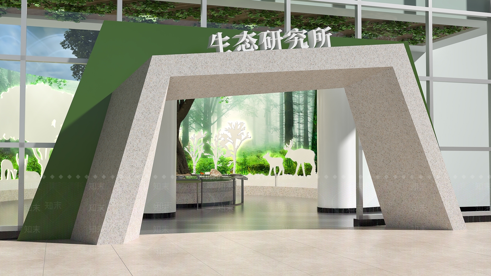 现代简约其他展厅3D模型下载【ID:1232195248】