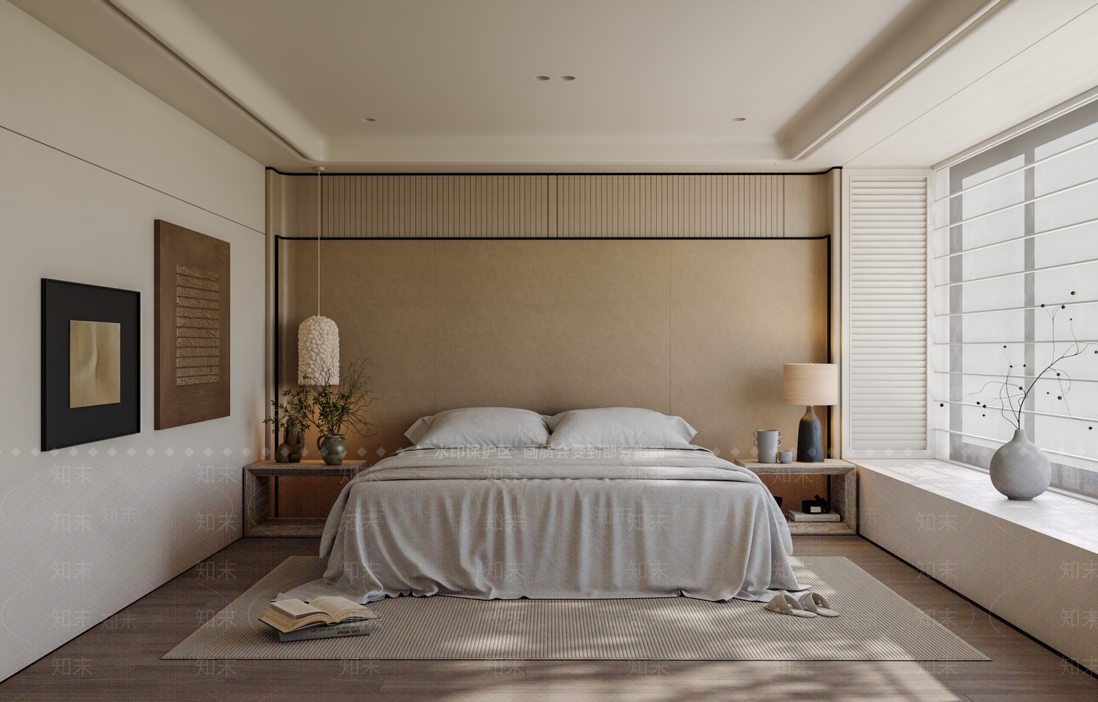 现代简约家居卧室3D模型下载【ID:1232196758】