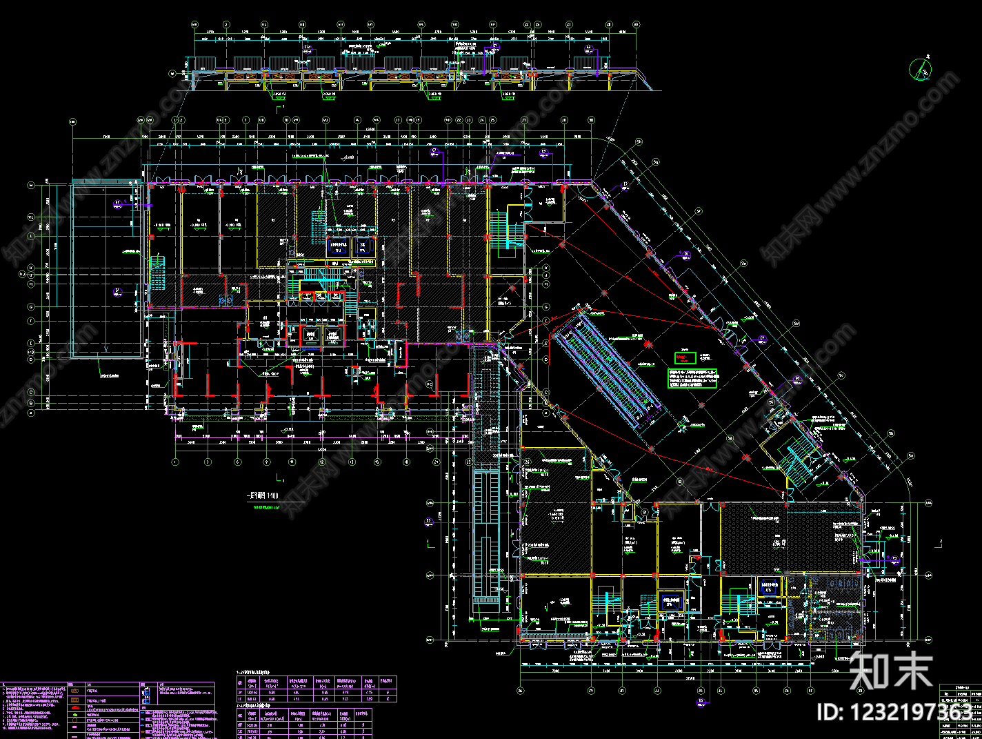 住宅楼建筑cad施工图下载【ID:1232197363】