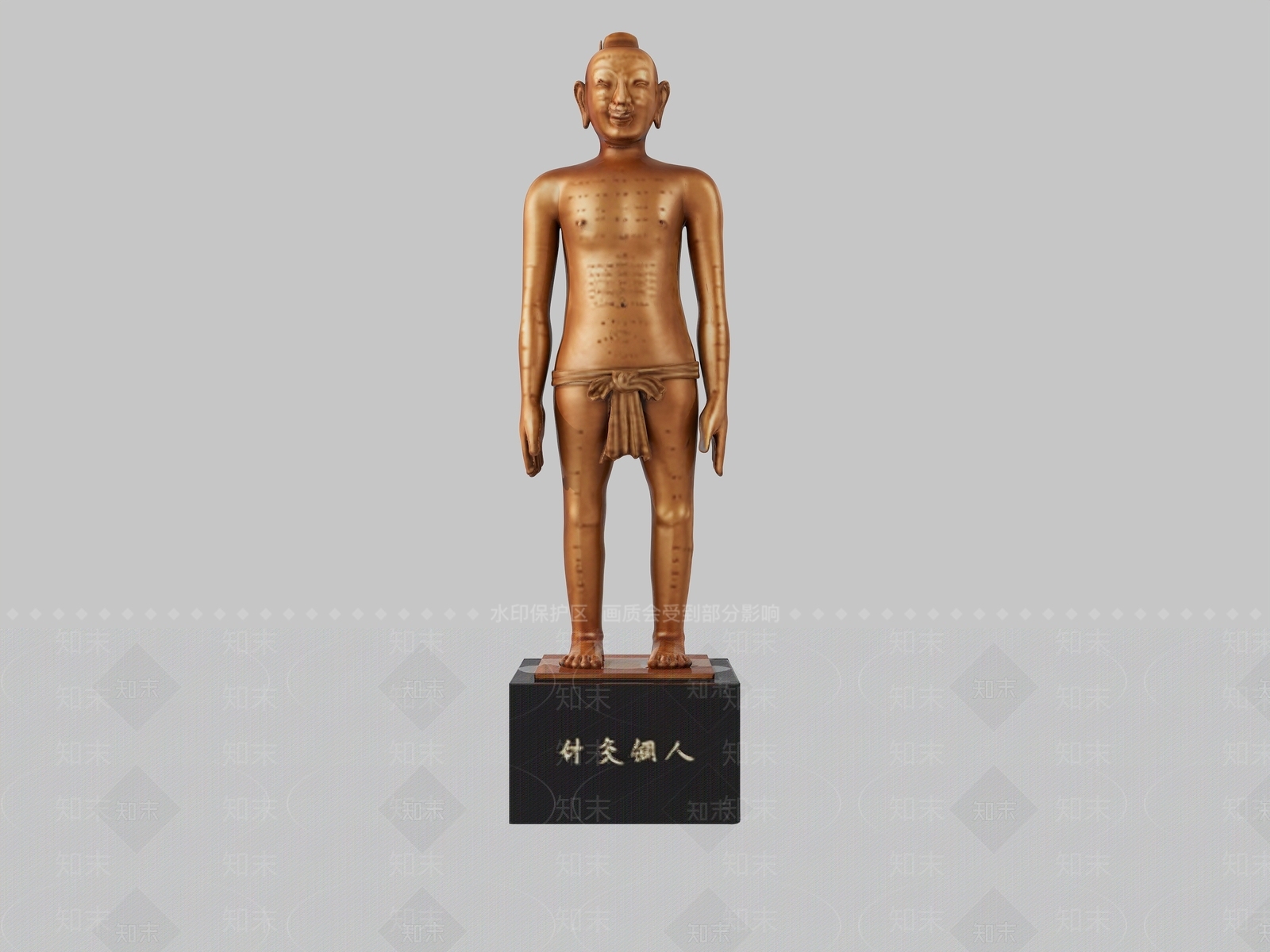 中式雕塑摆件3D模型下载【ID:1232199126】