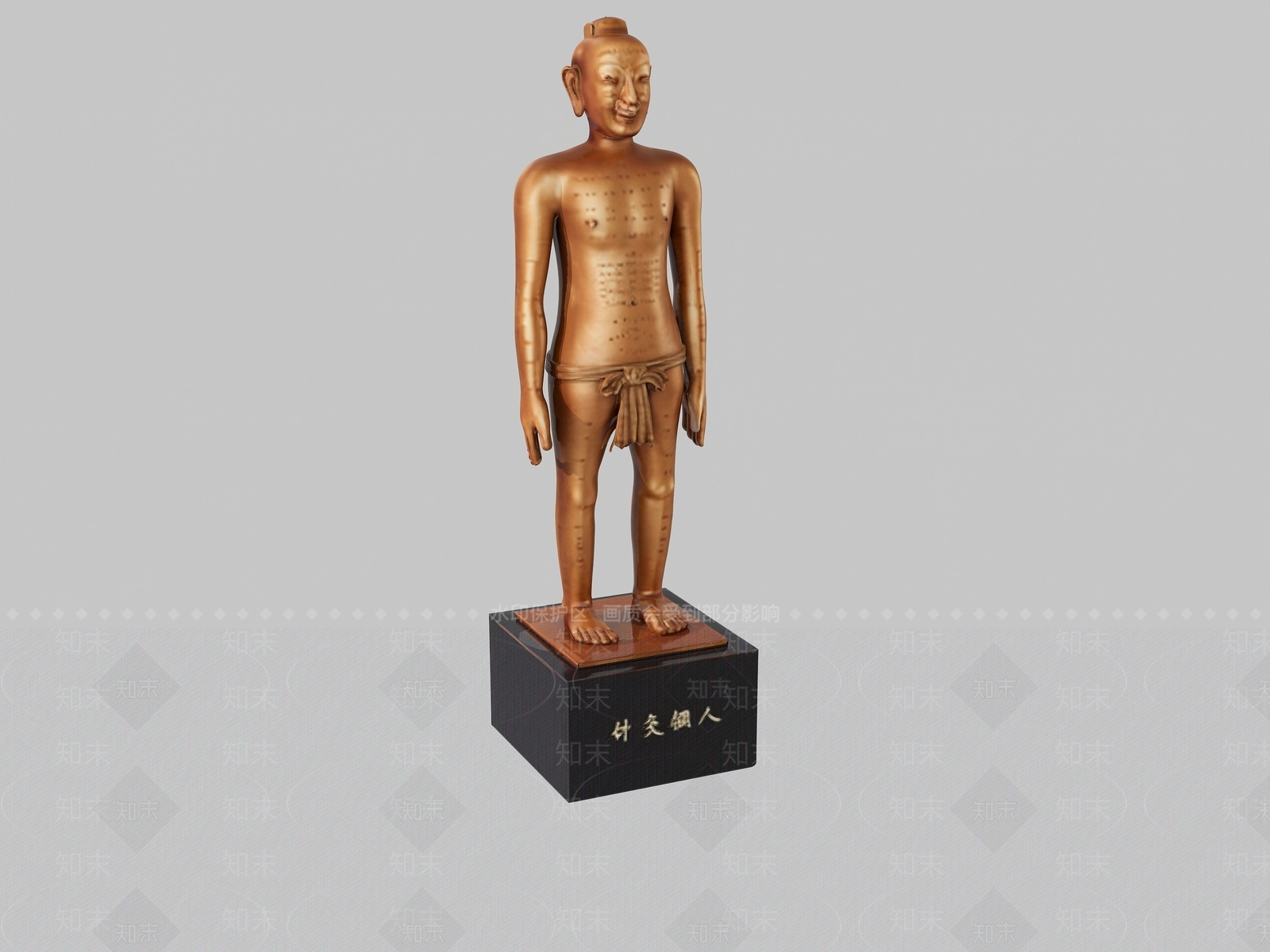 中式雕塑摆件3D模型下载【ID:1232199126】
