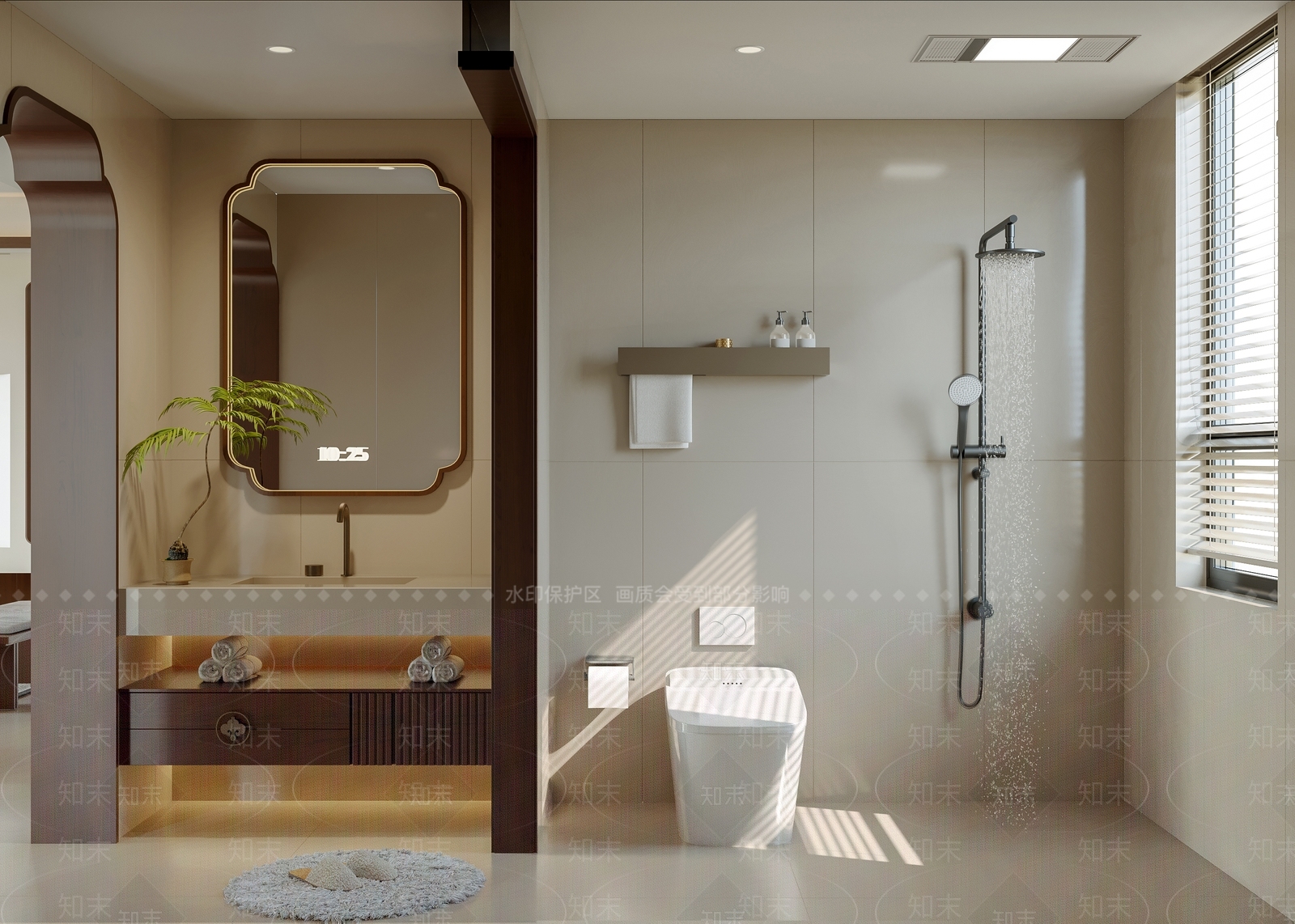 新中式卫生间3D模型下载【ID:1232201579】