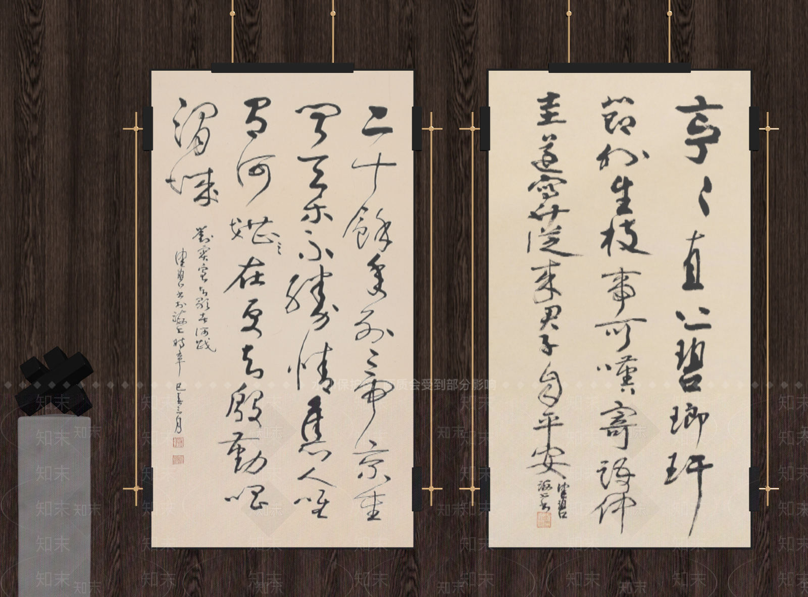 新中式字画SU模型下载【ID:1232201675】