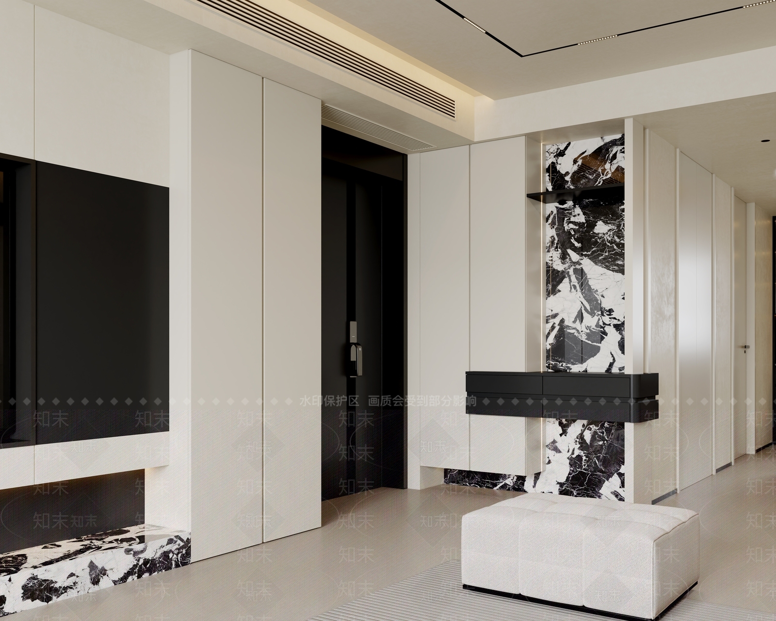 意式极简家居客厅3D模型下载【ID:1232202280】