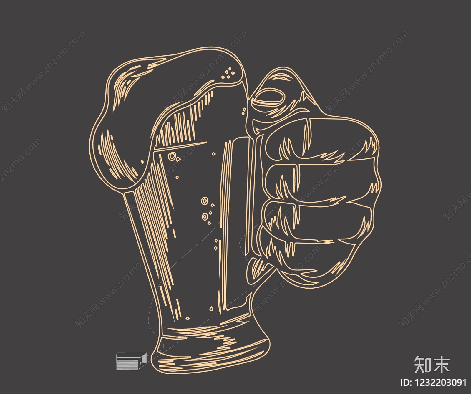 赛博朋克风艺术装置SU模型下载【ID:1232203091】