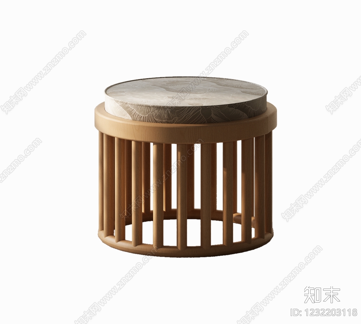 新中式沙发凳SU模型下载【ID:1232203118】