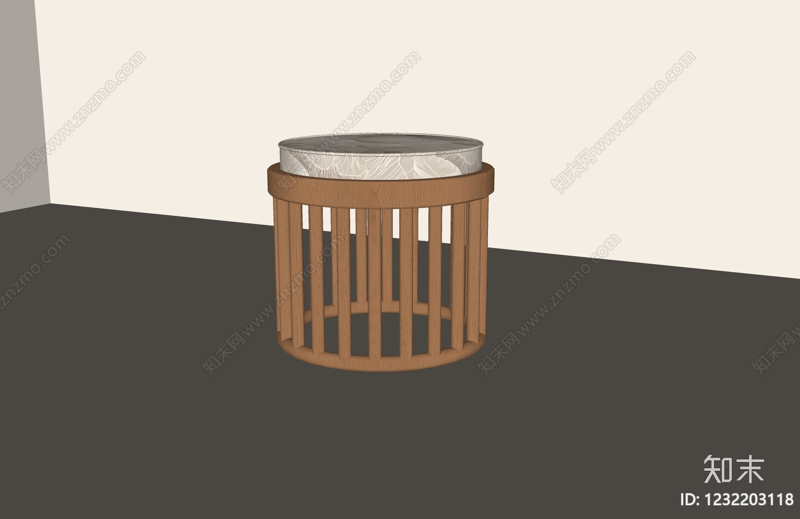 新中式沙发凳SU模型下载【ID:1232203118】